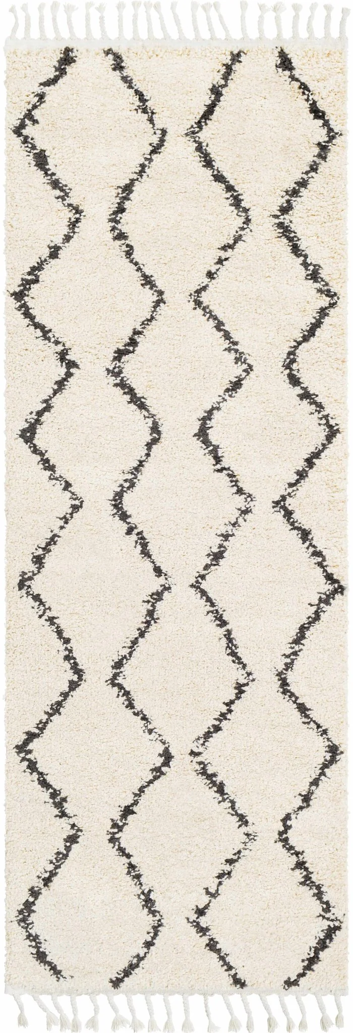 Modern Contemporary Beige and Charcoal Plush Pile Multi size Area Rug - Image 11