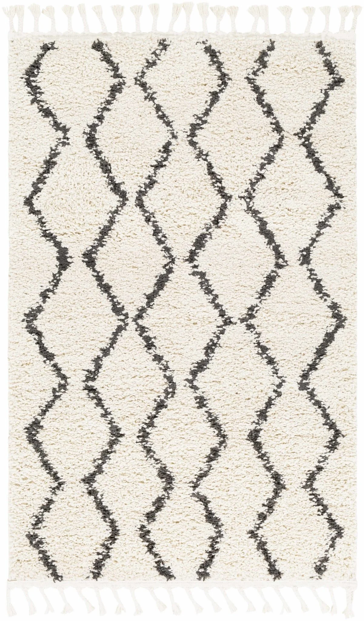 Modern Contemporary Beige and Charcoal Plush Pile Multi size Area Rug - Image 16
