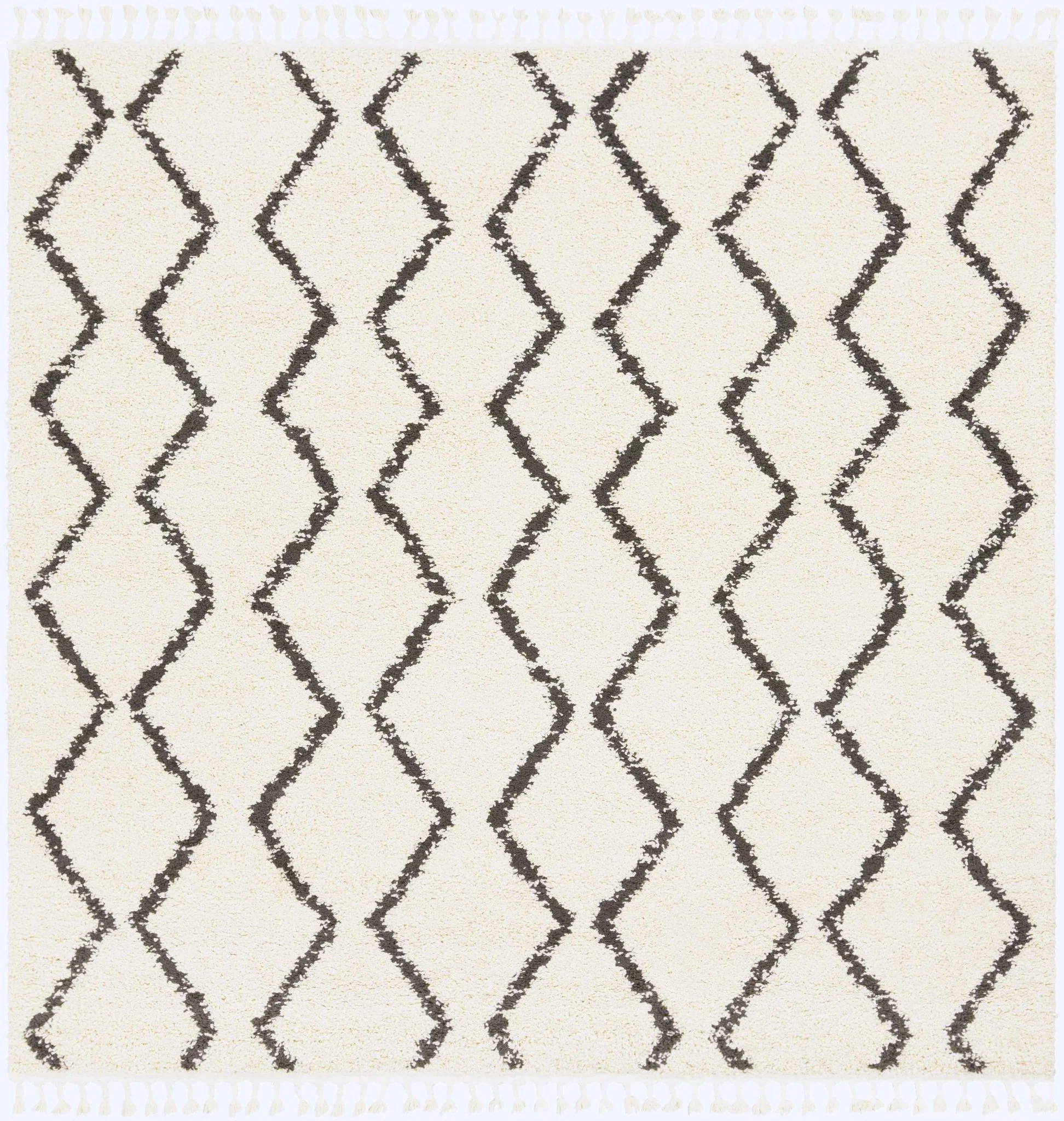 Modern Contemporary Beige and Charcoal Plush Pile Multi size Area Rug - Image 18