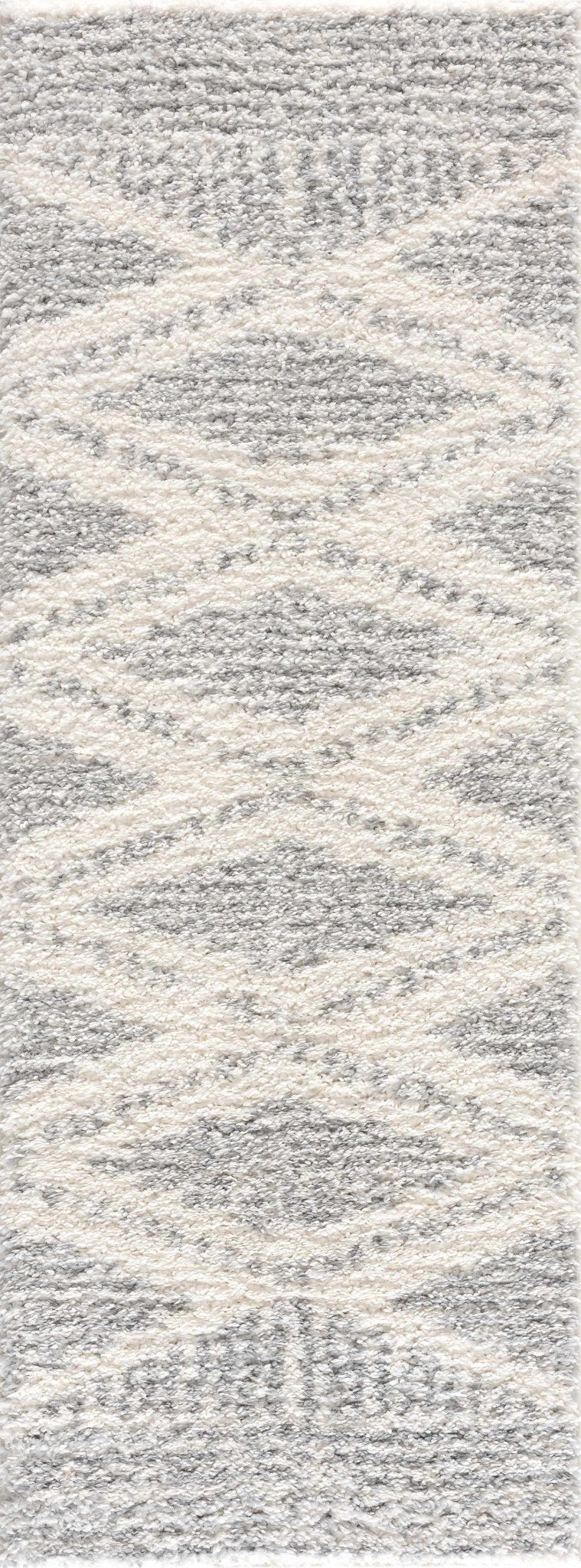 Modern Contemporary Beige and Gray Geometric Design Plush pile Area Rug - Image 4