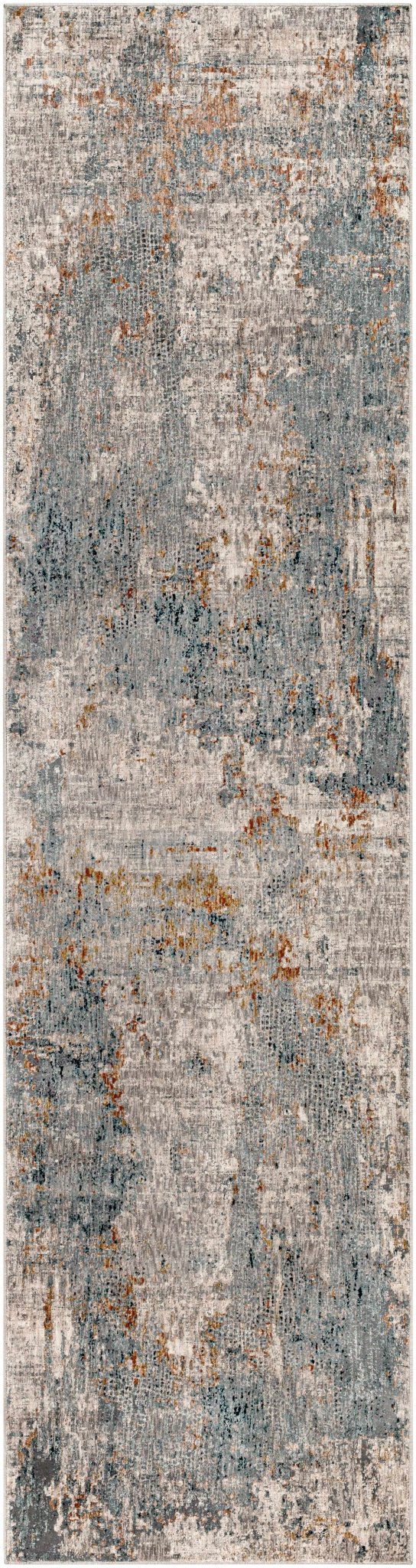 Contemporary Beige And Gray Machine Woven Rug - Image 11
