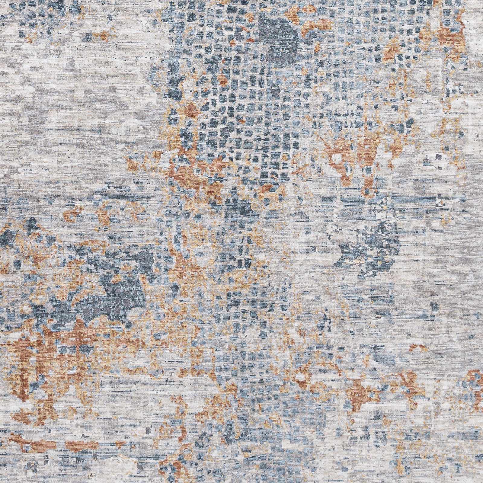 Contemporary Beige And Gray Machine Woven Rug - Image 6