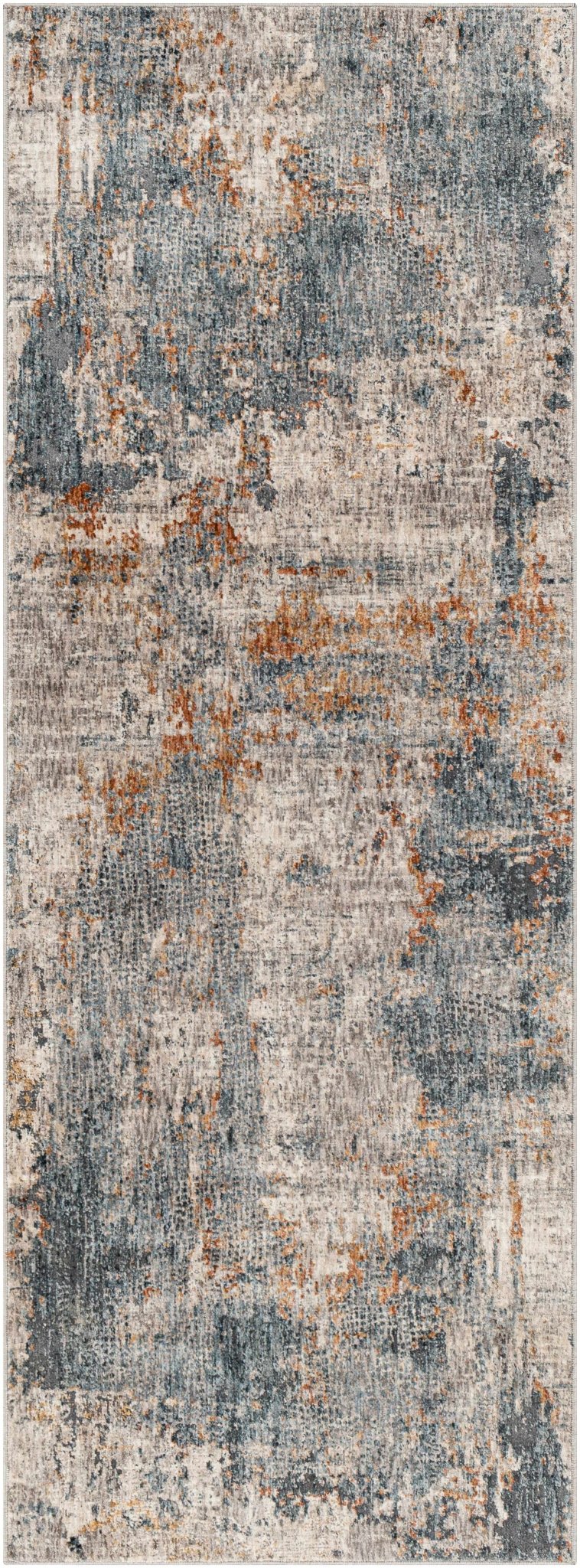 Contemporary Beige And Gray Machine Woven Rug - Image 7