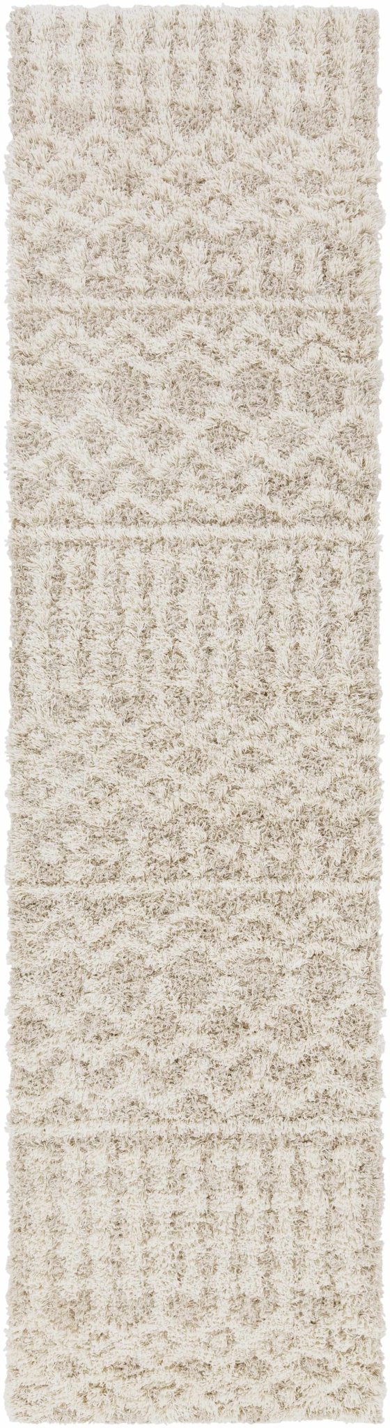 Contemporary Beige and Ivory Tribal Design Plush pile Multi Size Area Rug - Image 15