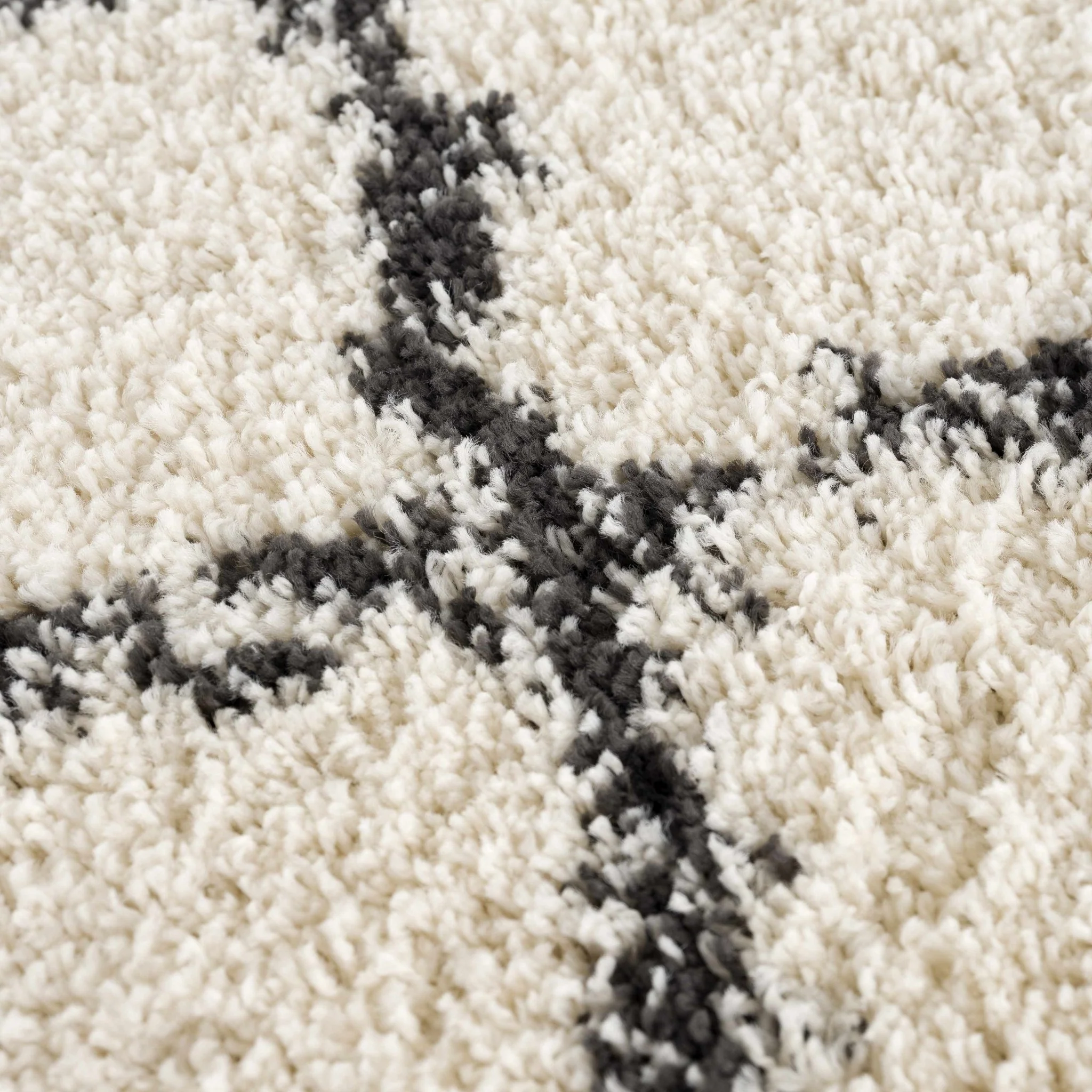 Modern Contemporary Beige and Charcoal Tribal Trellis Plush Pile Area Rug - Image 19