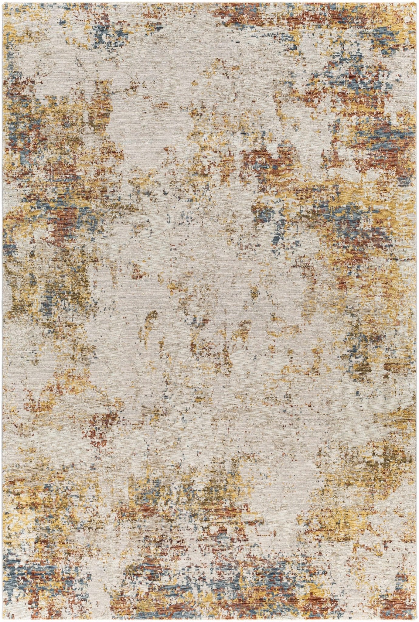 Contemporary Beige Machine Woven Area Rug - Image 10