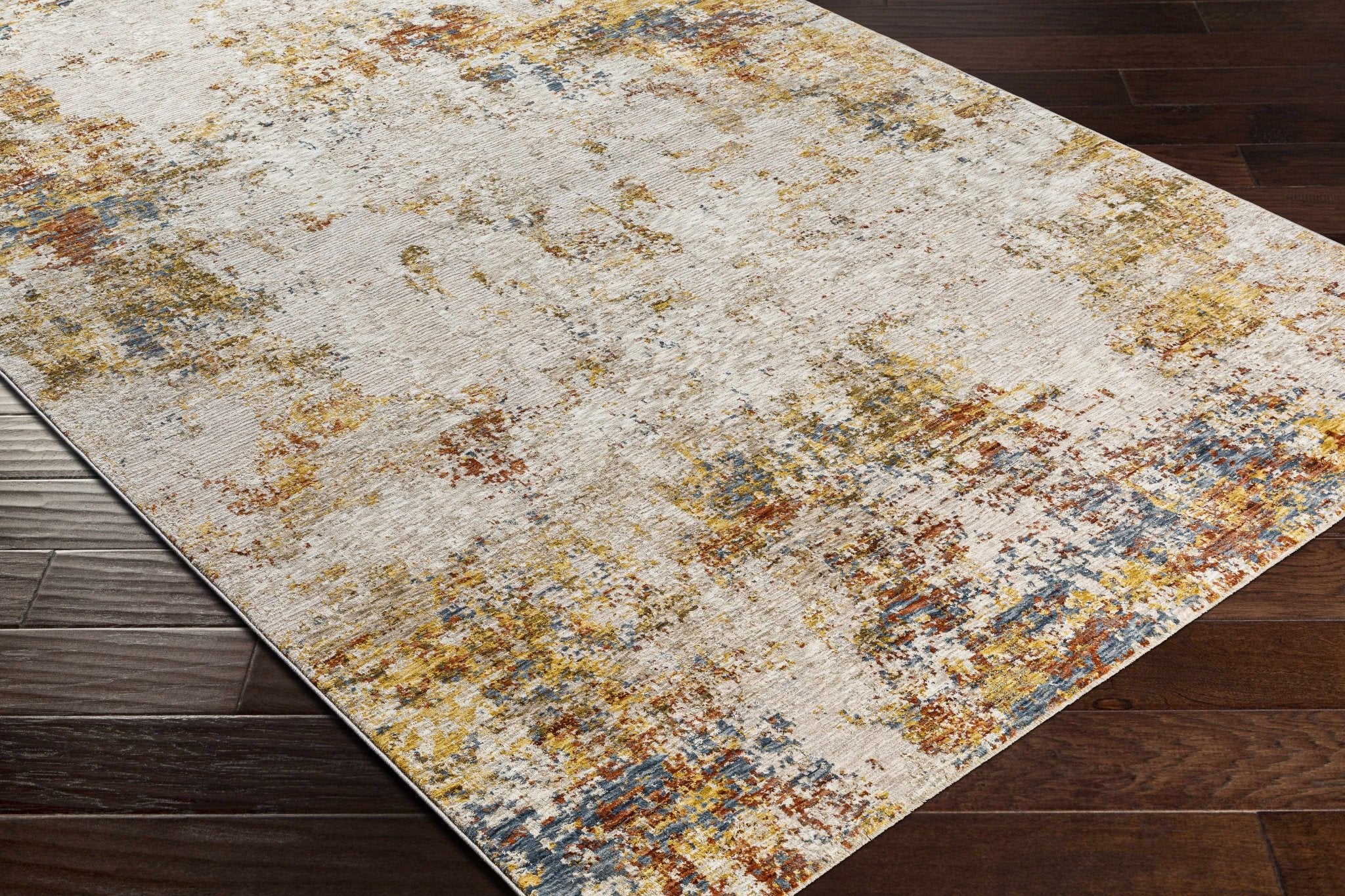 Contemporary Beige Machine Woven Area Rug - Image 8