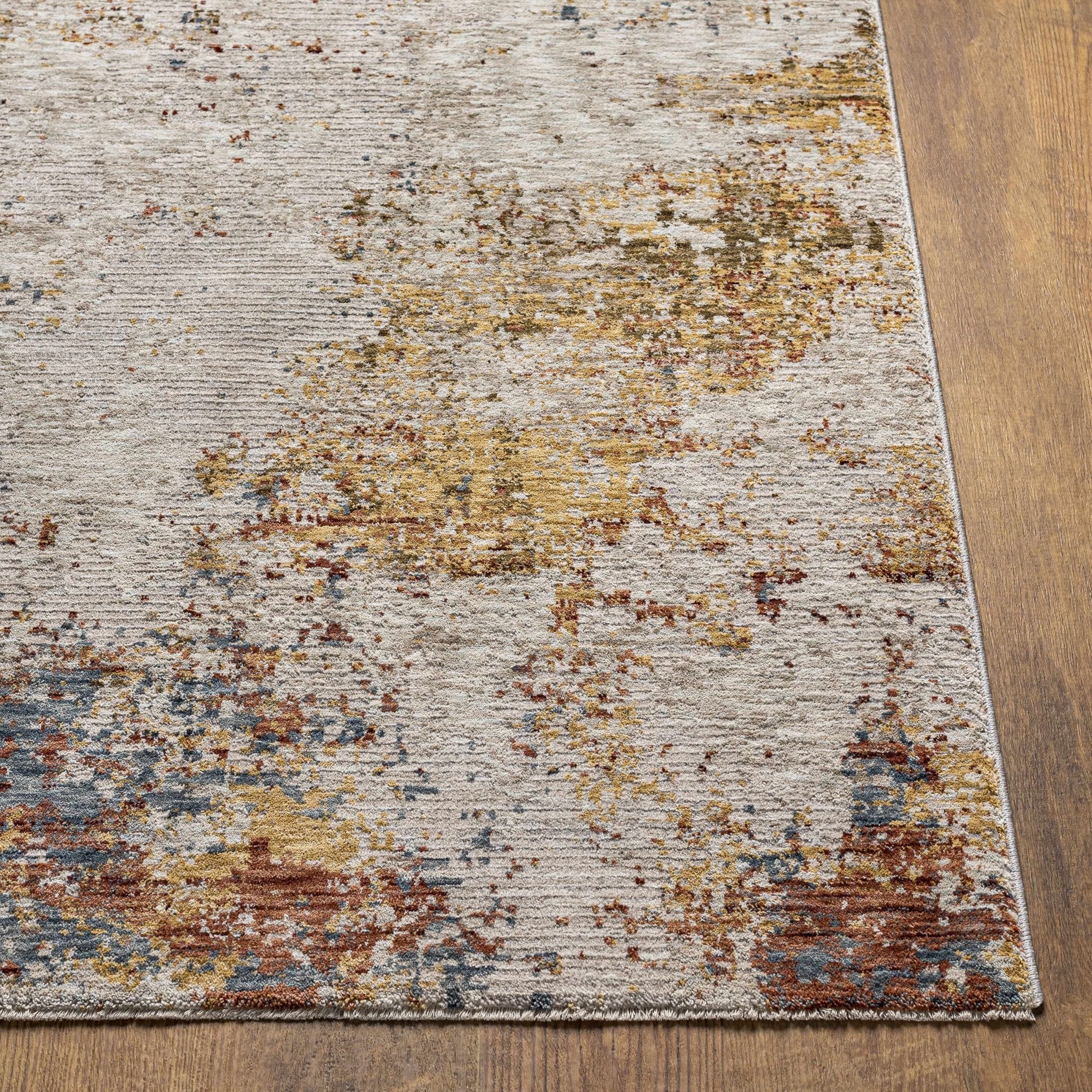Contemporary Beige Machine Woven Area Rug - Image 9