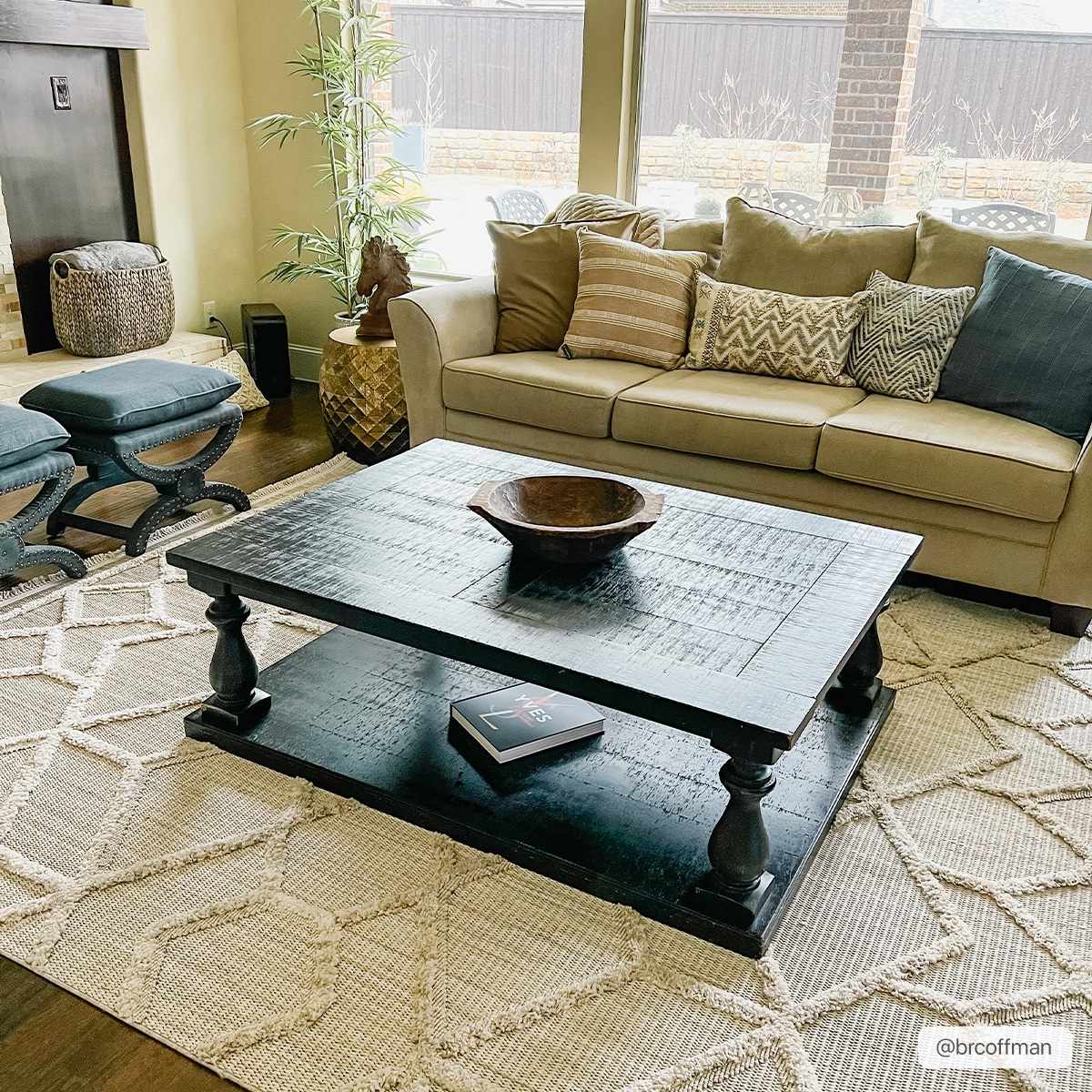 Contemporary Beige and Light Peach High/Low pile Texture Area Rug - Image 12