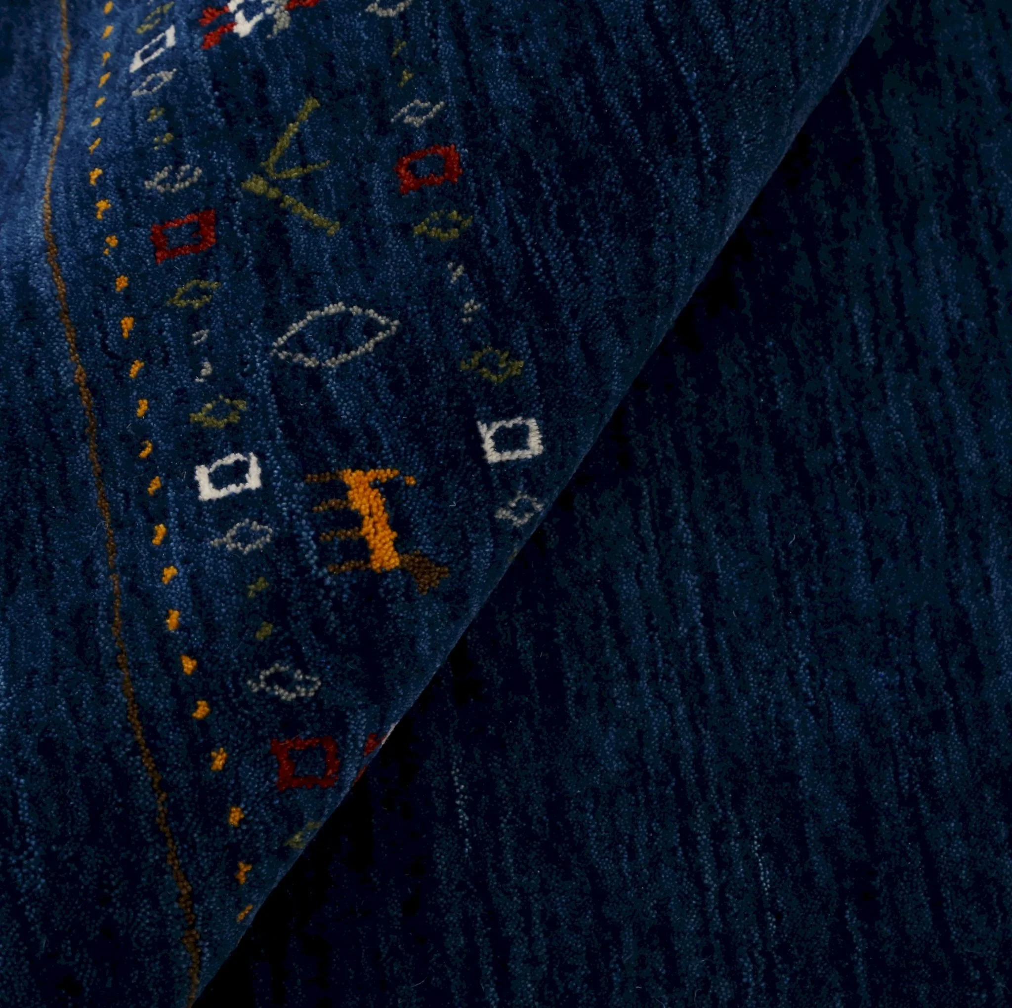 Contemporary Blue Design Hand Loomed Wool Area Rug - Image 11