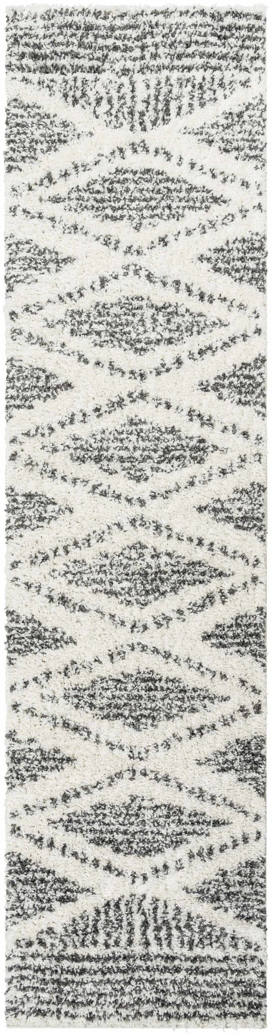 Modern Contemporary Charcoal and Ivory Geometric design Plush pile Area Rug - Image 18