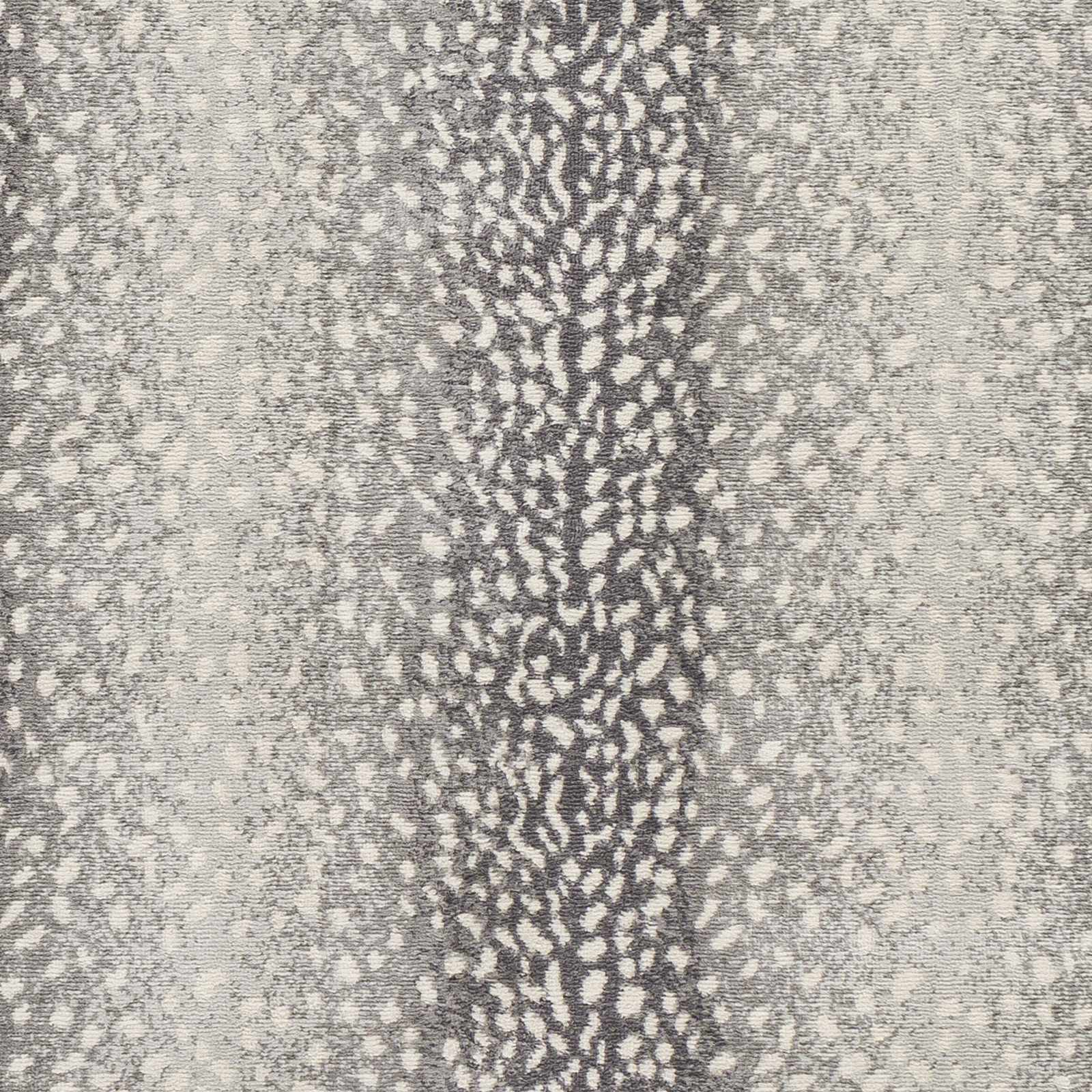 Modern Contemporary Charcoal, Gray and Ivory Leopard Print Low Pile Area Rug - Image 2