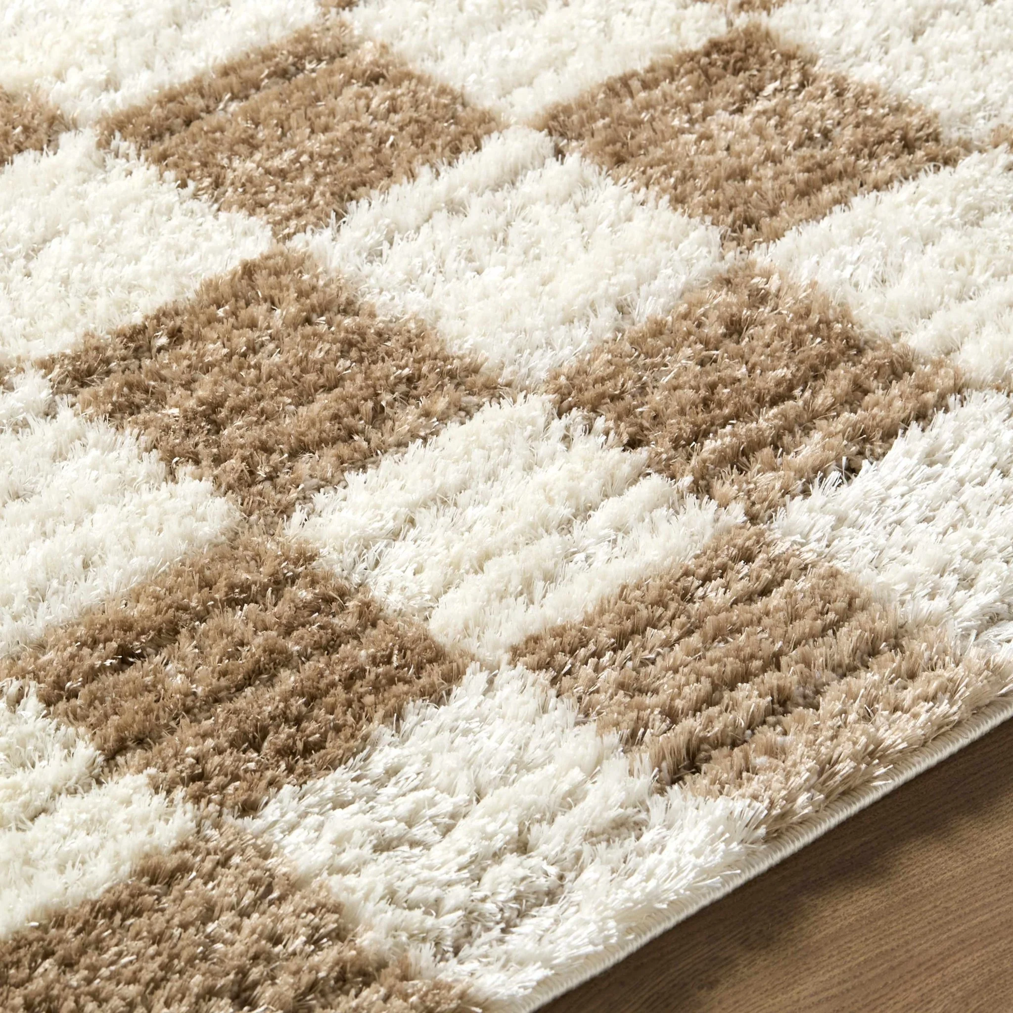 Contemporary Geometrical Style Brown Machine Woven Area Rug - Image 7