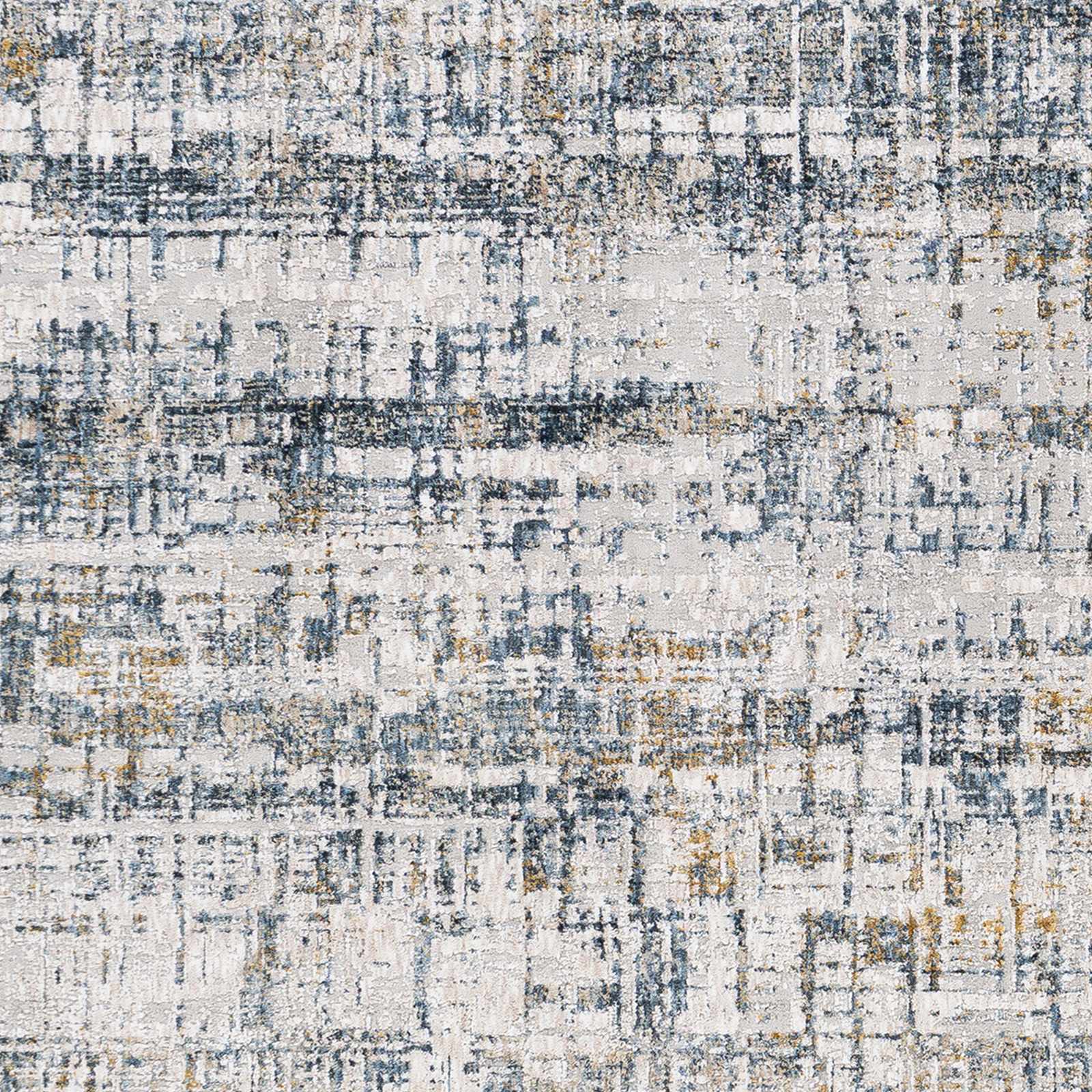 Contemporary Gray And Beige Abstract Machine Woven Rug - Image 7