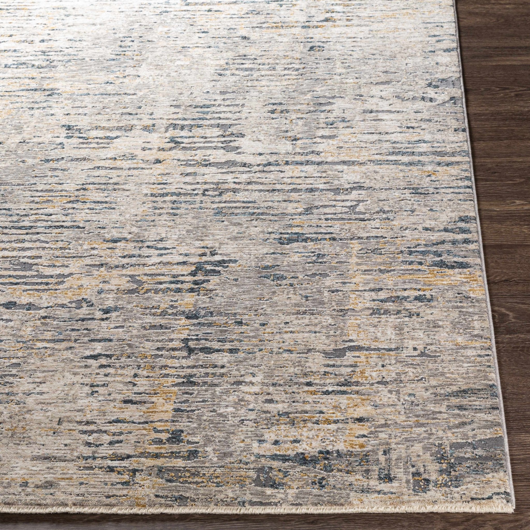 Contemporary Gray And Beige Rug - Image 4