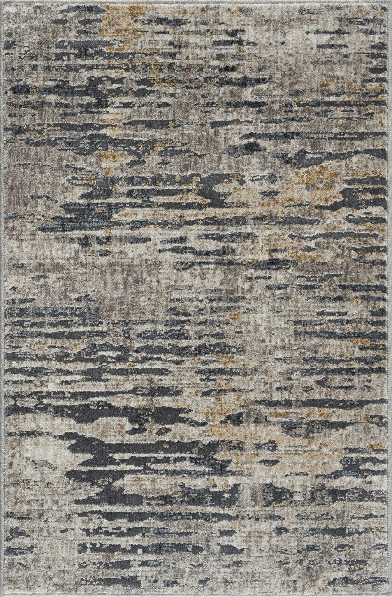 Contemporary Gray And Beige Rug - Image 9
