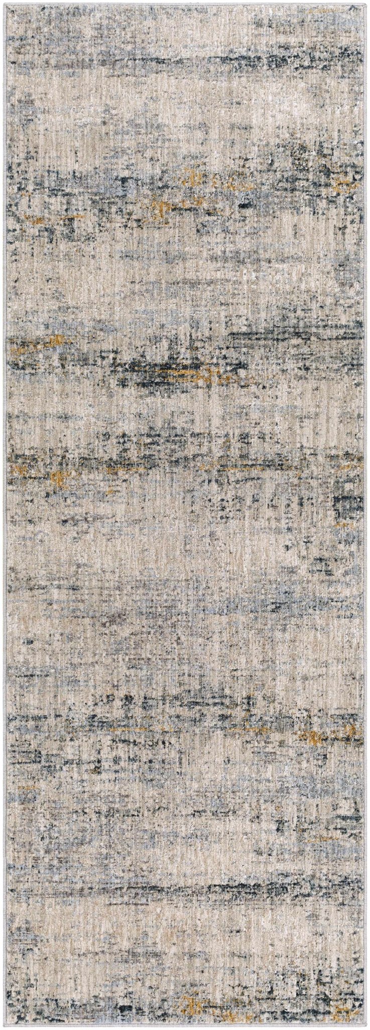 Contemporary Gray And Teal Abstract Design Rug - Image 11