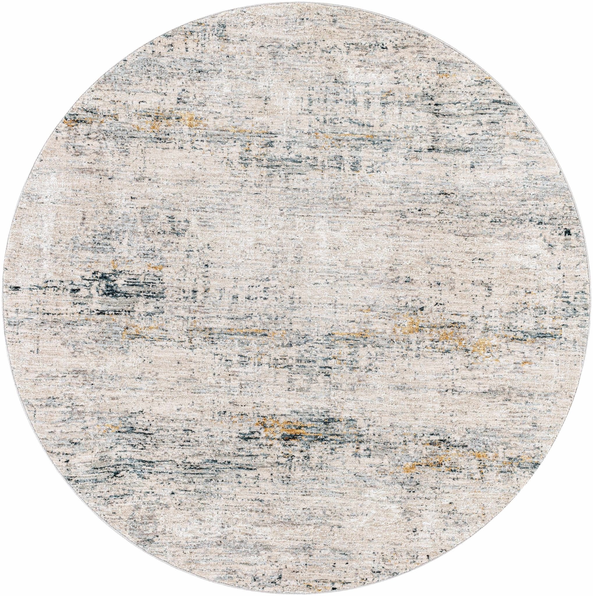 Contemporary Gray And Teal Abstract Design Rug - Image 13