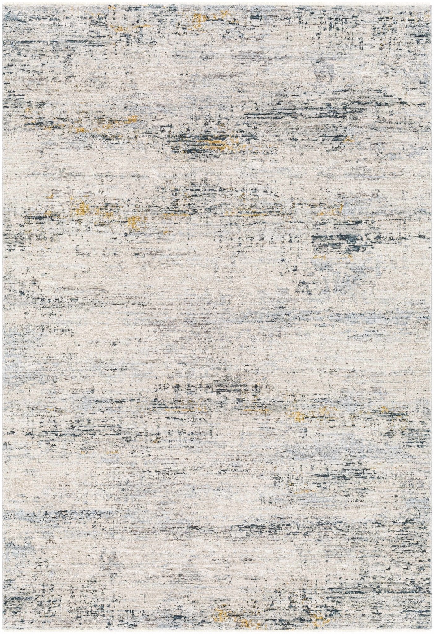 Contemporary Gray And Teal Abstract Design Rug - Image 8