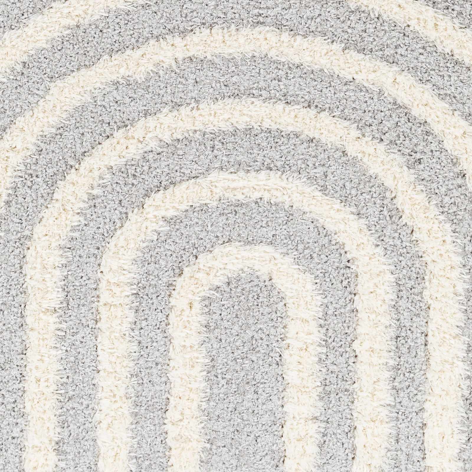 Modern Contemporary Gray and Beige Plush Pile Machine Woven Area Rug - Image 6