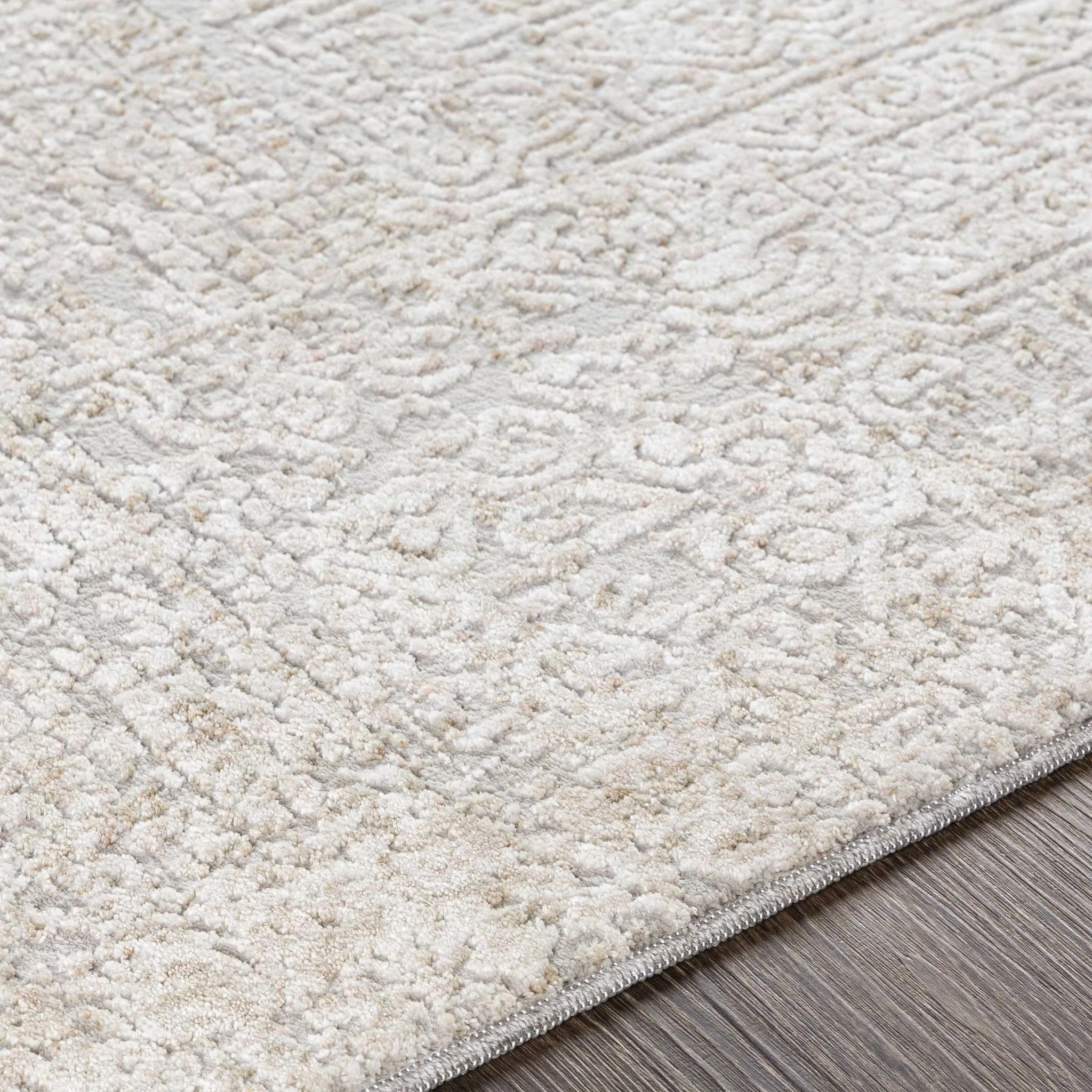 Contemporary Gray Machine Woven Area Rug - Image 8