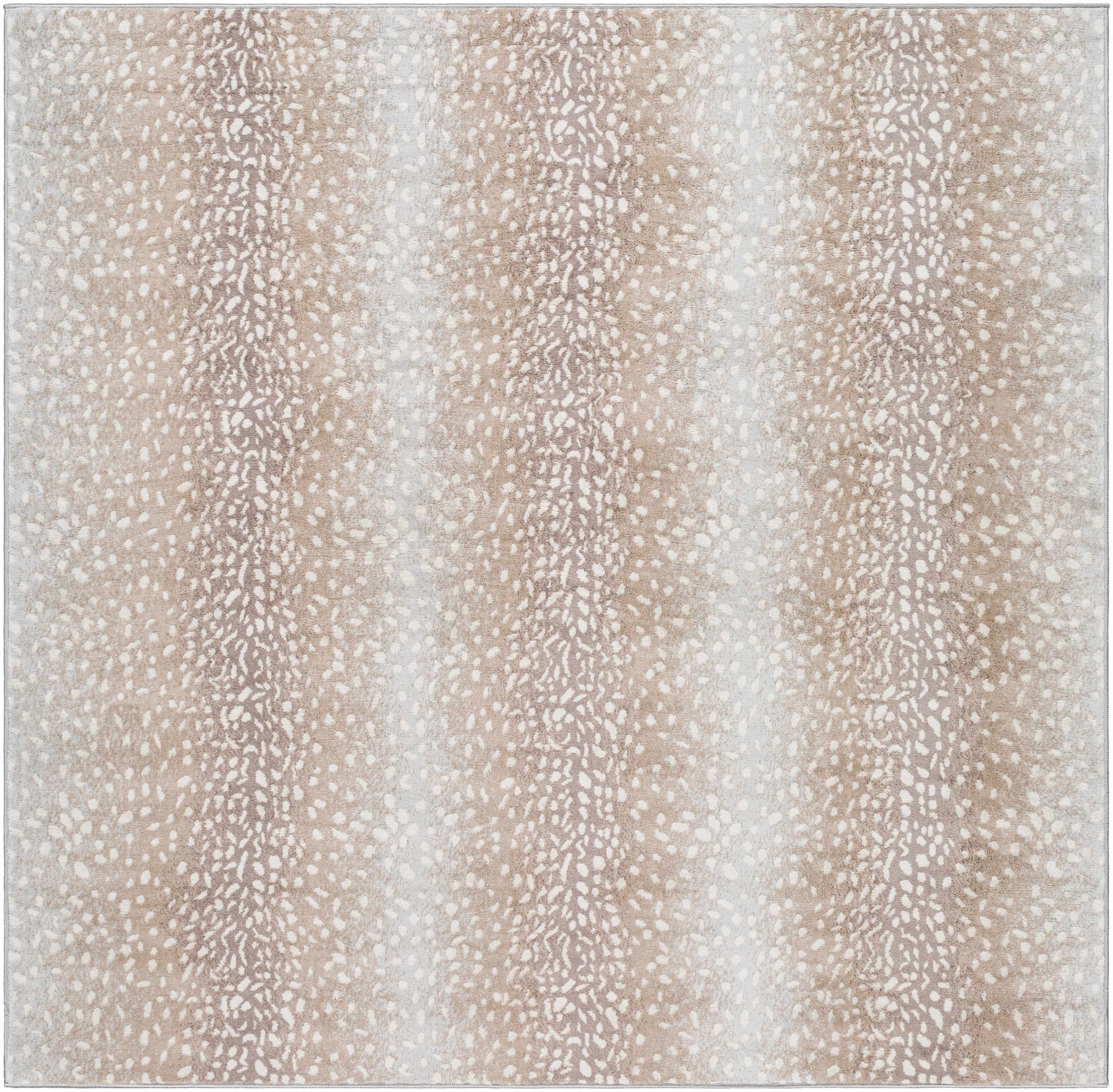 Modern Contemporary Ivory and Brown Leopard Print Medium Pile Area Rug - Image 24