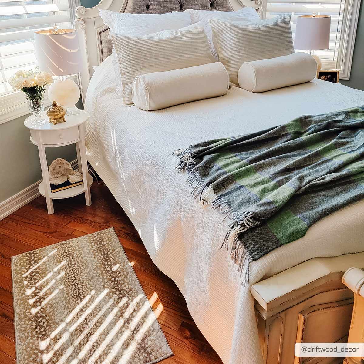 Modern Contemporary Ivory and Brown Leopard Print Medium Pile Area Rug - Image 4