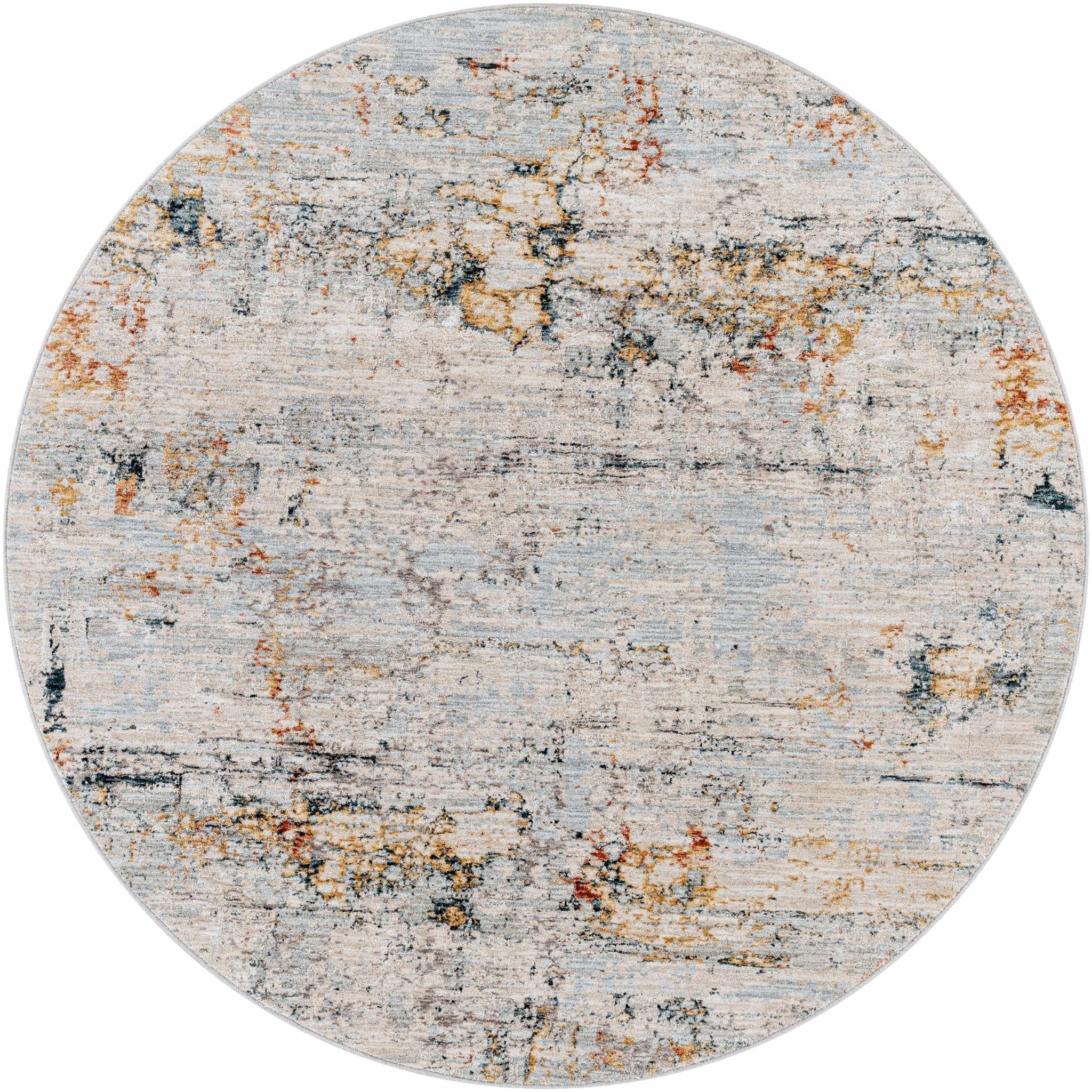 Contemporary Ivory And Gray Machine Woven Rug - Image 12