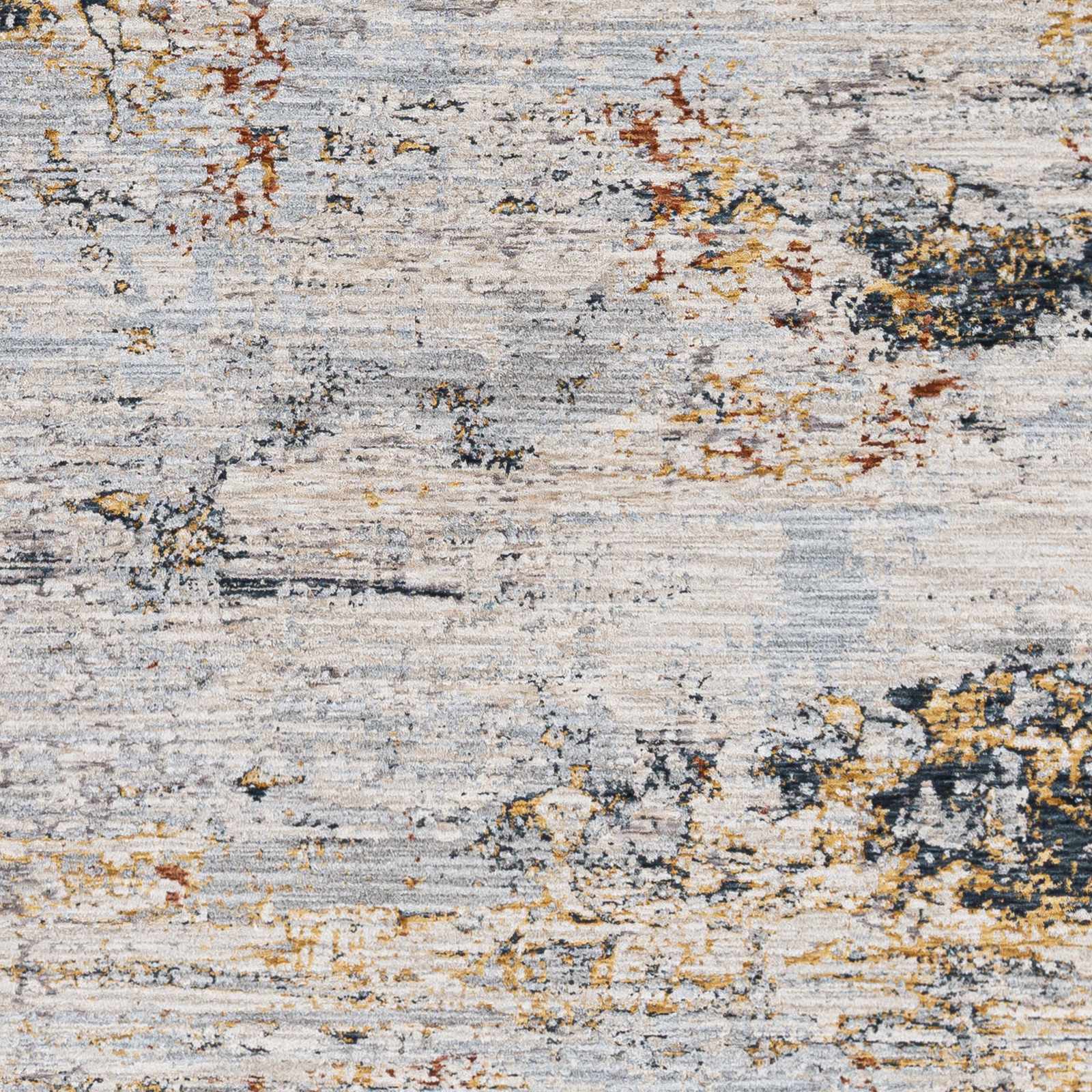 Contemporary Ivory And Gray Machine Woven Rug - Image 13