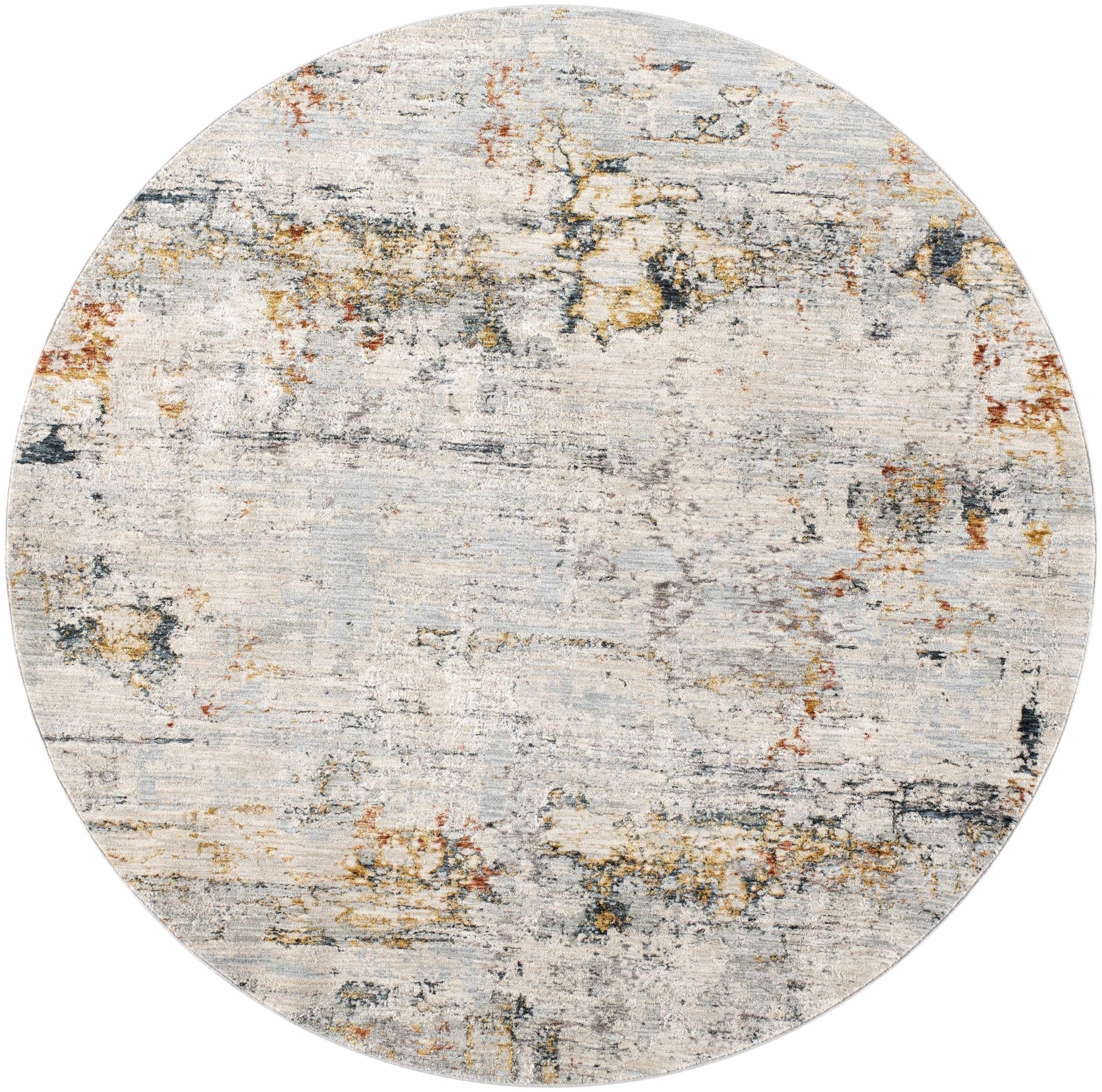 Contemporary Ivory And Gray Machine Woven Rug - Image 17