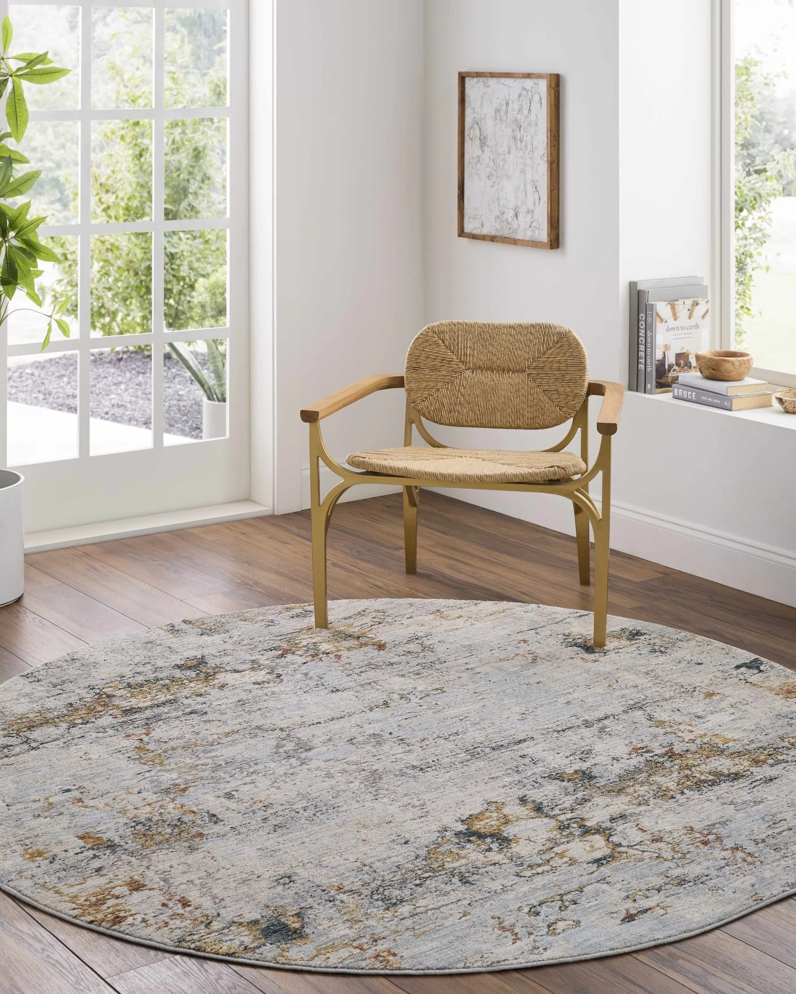 Contemporary Ivory And Gray Machine Woven Rug - Image 18