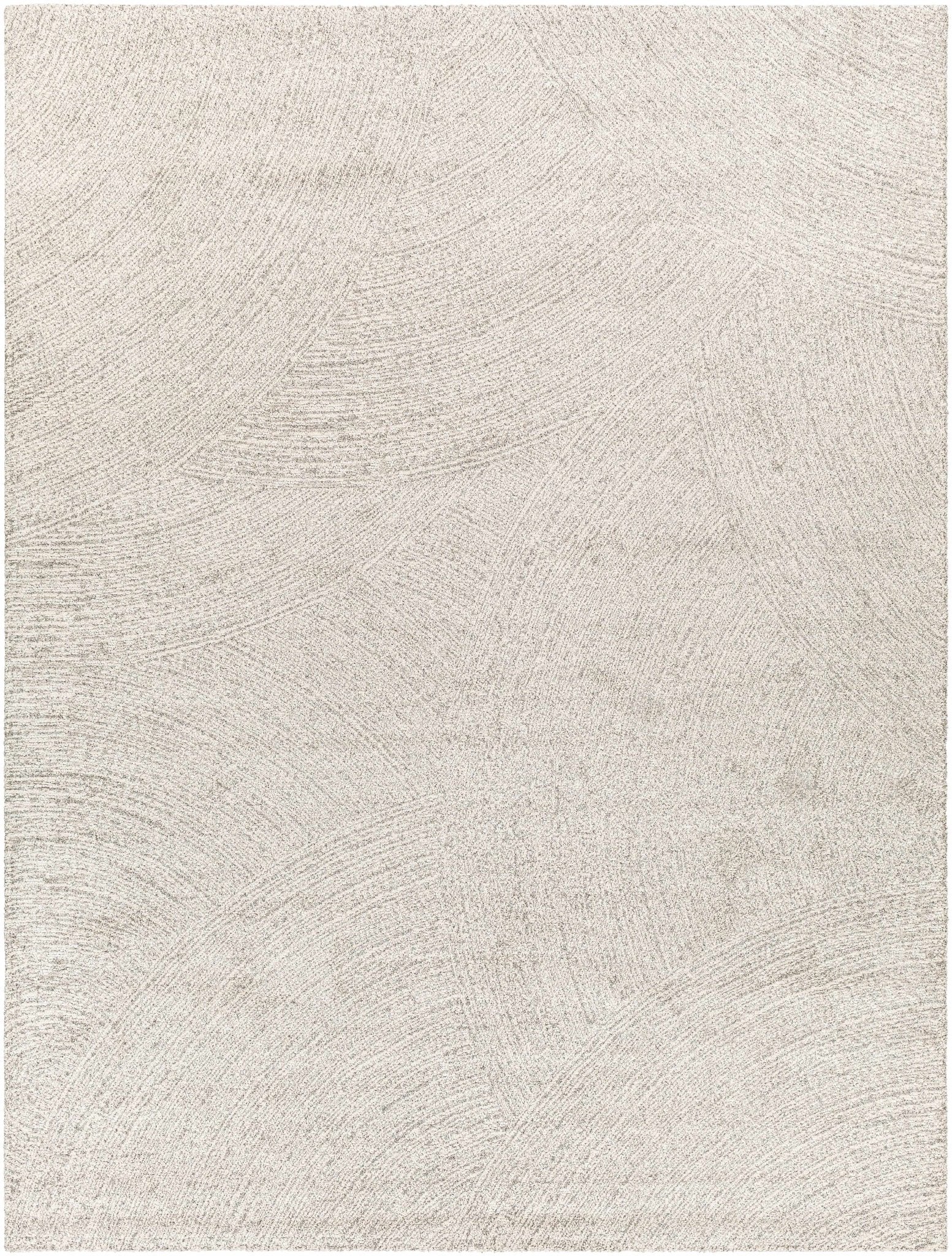 Contemporary Ivory And Gray Rug - Image 2