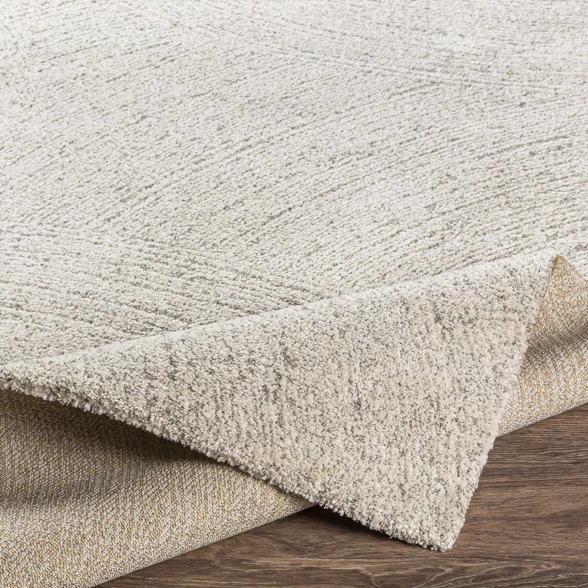 Contemporary Ivory And Gray Rug - Image 6