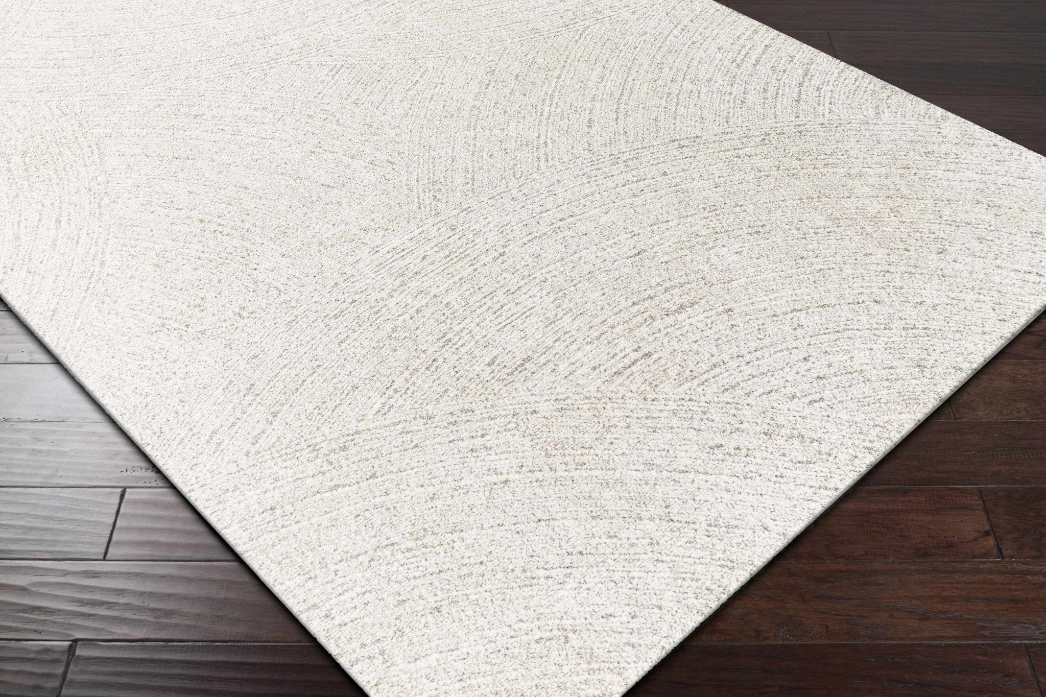 Contemporary Ivory And Gray Rug - Image 7