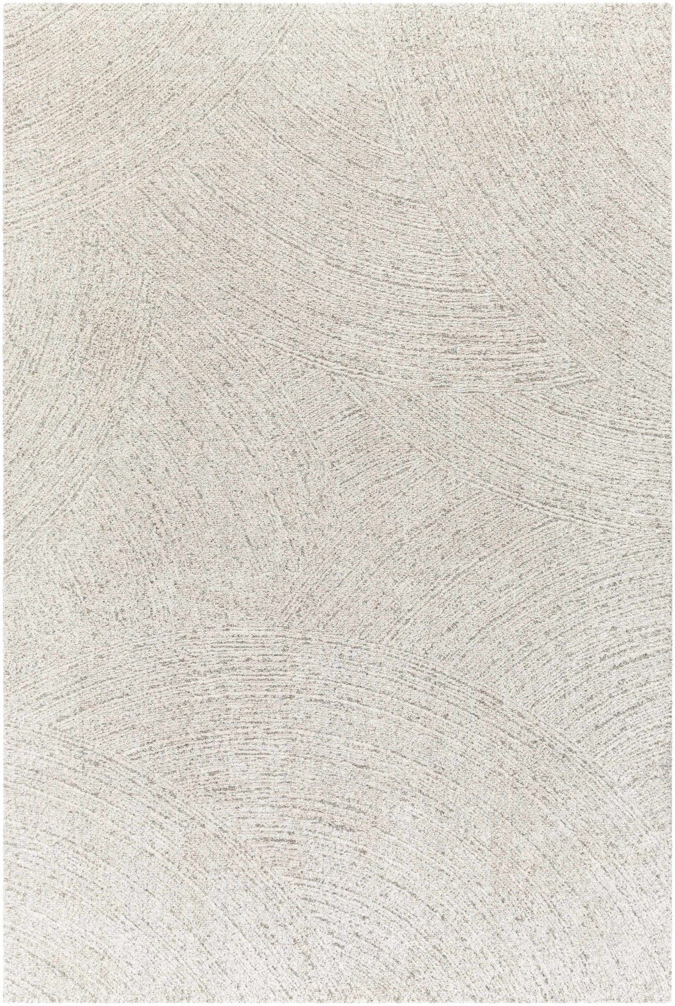 Contemporary Ivory And Gray Rug - Image 8