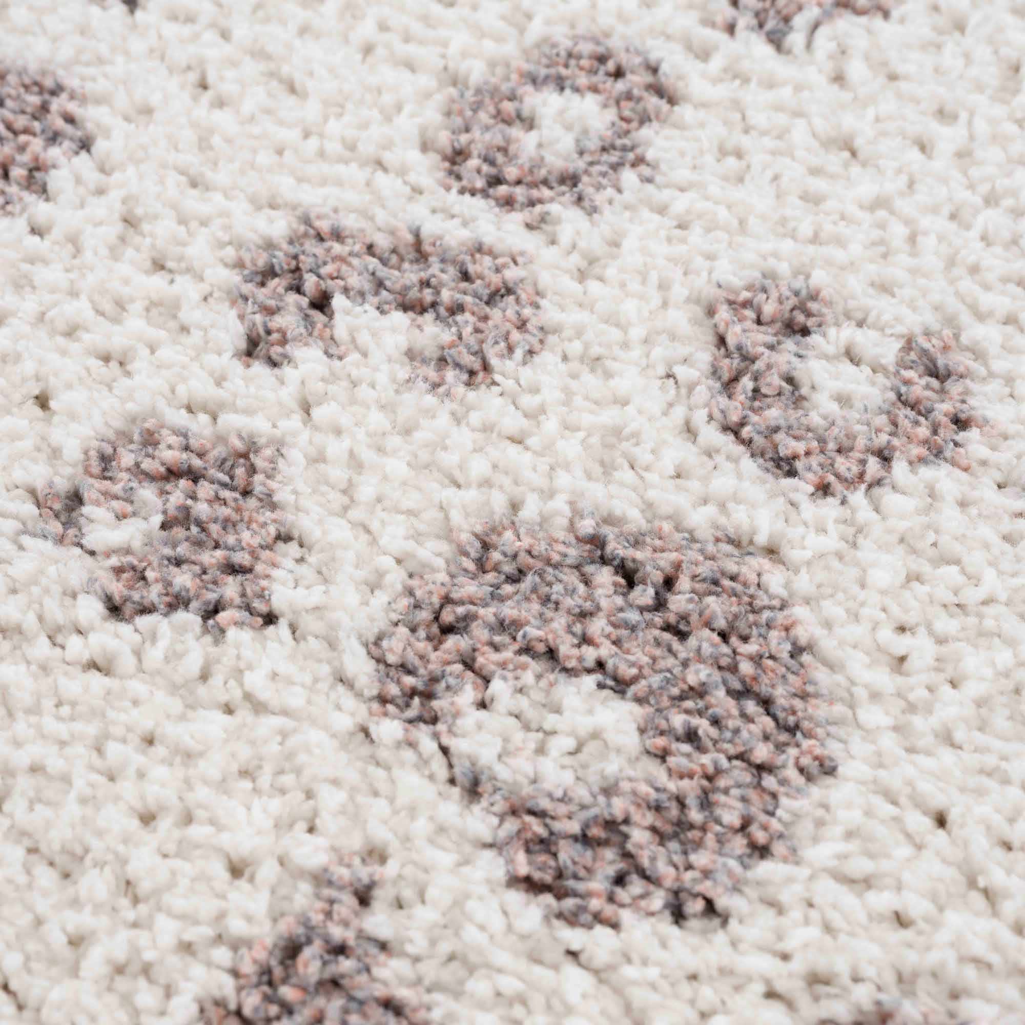 Antelope Rug Modern Contemporary Ivory and Dark Purple plush pile Area Rug - Image 12