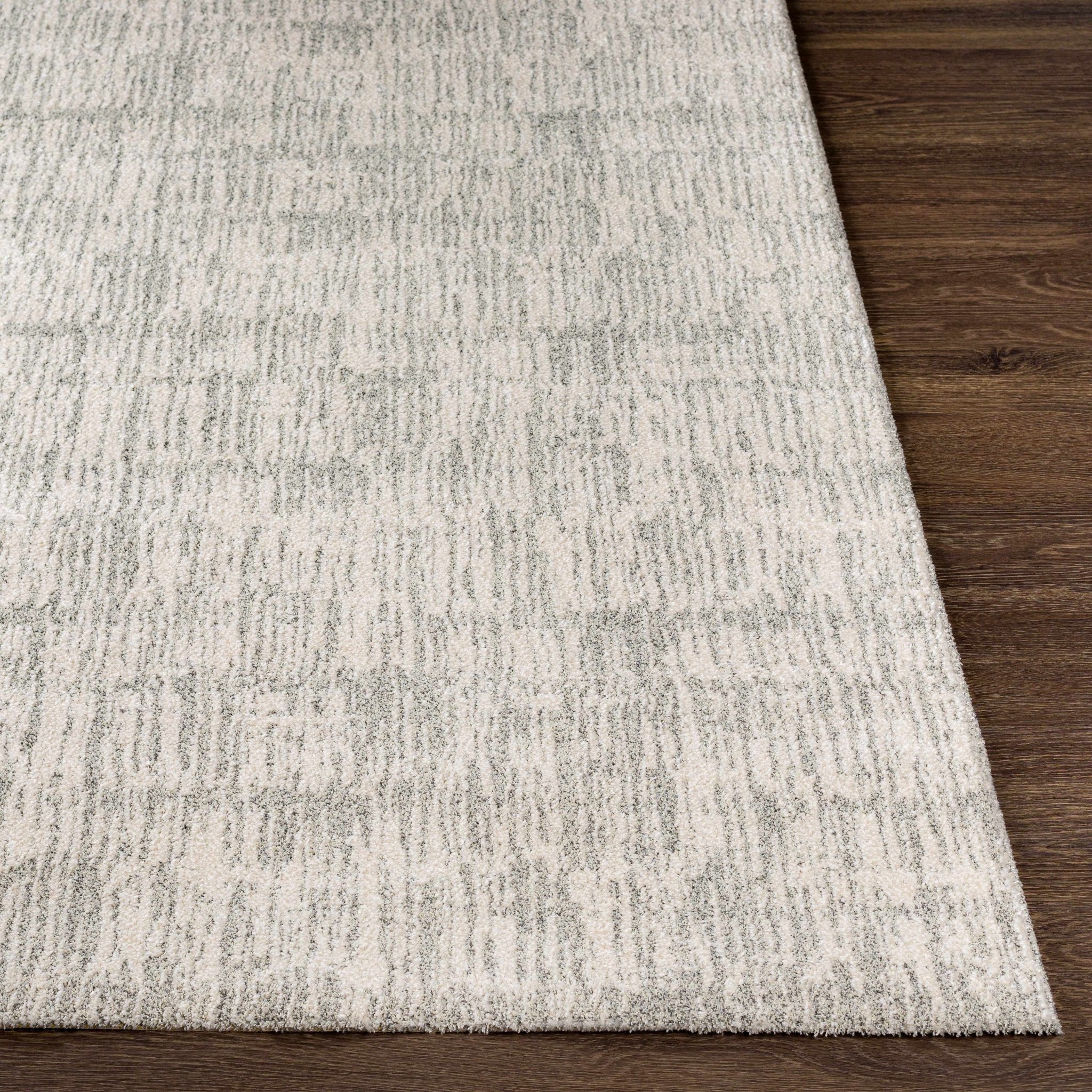 Contemporary Ivory Machine Made Rug - Image 4