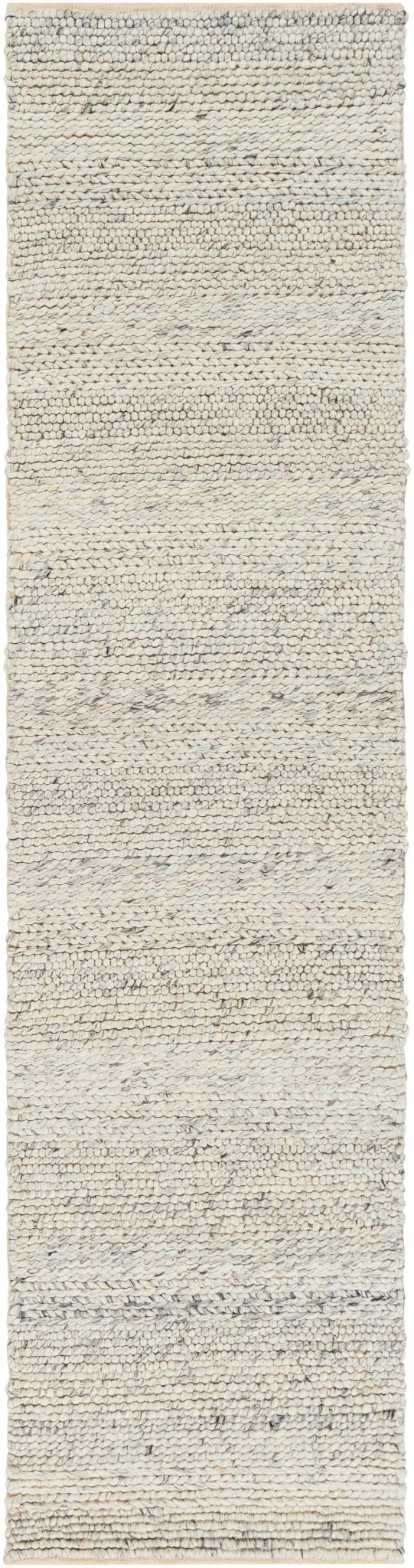 Contemporary Ivory Machine Woven Wool Rug - Image 10