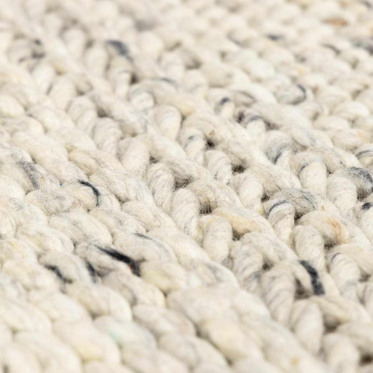 Contemporary Ivory Machine Woven Wool Rug - Image 12