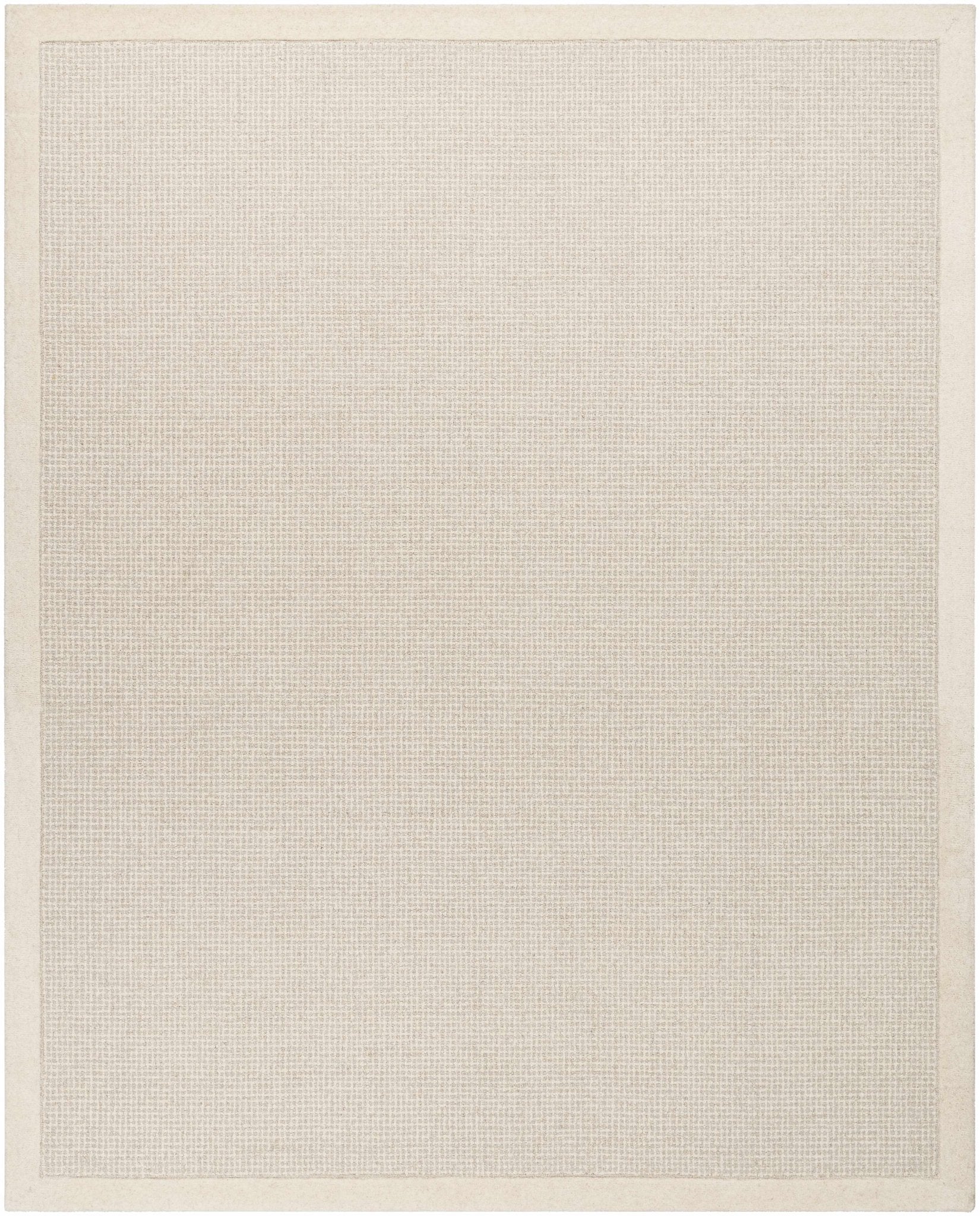 Contemporary Pattern Cream And Gray Hand Tufted Wool Rug - Image 12