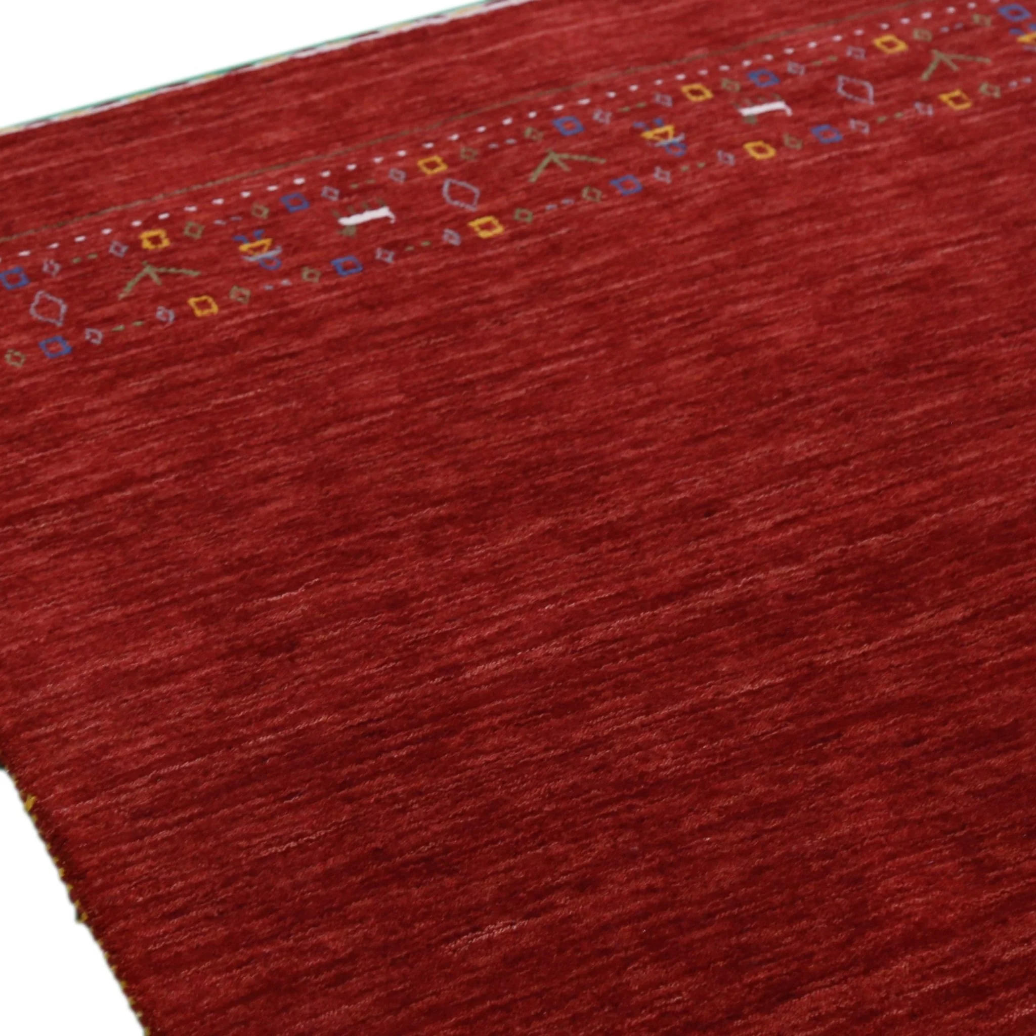 Contemporary Red Hand Loomed Wool Area Rug - Image 8