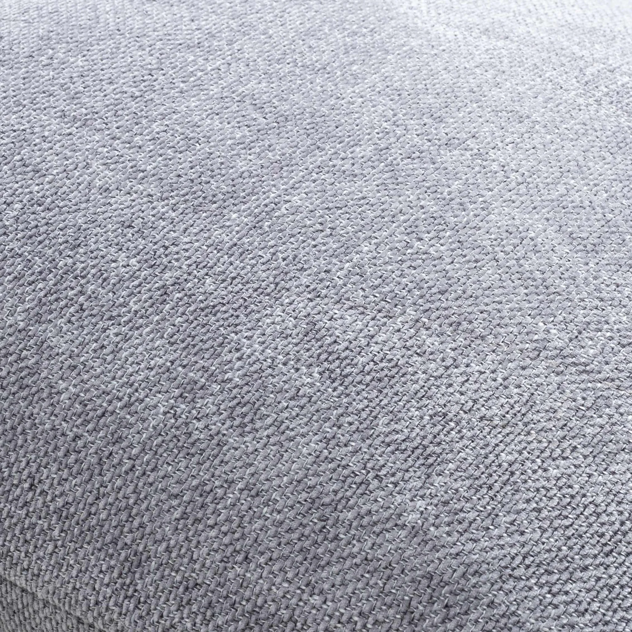 Natural Linen look Contemporary Silver Textured Square Throw Pillow - Image 3