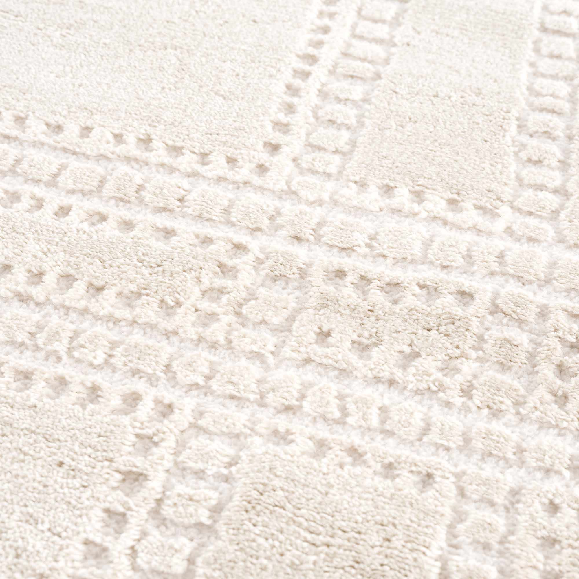 Modern Contemporary Solid Beige and Ivory High pile multi size Area Rug - Image 12