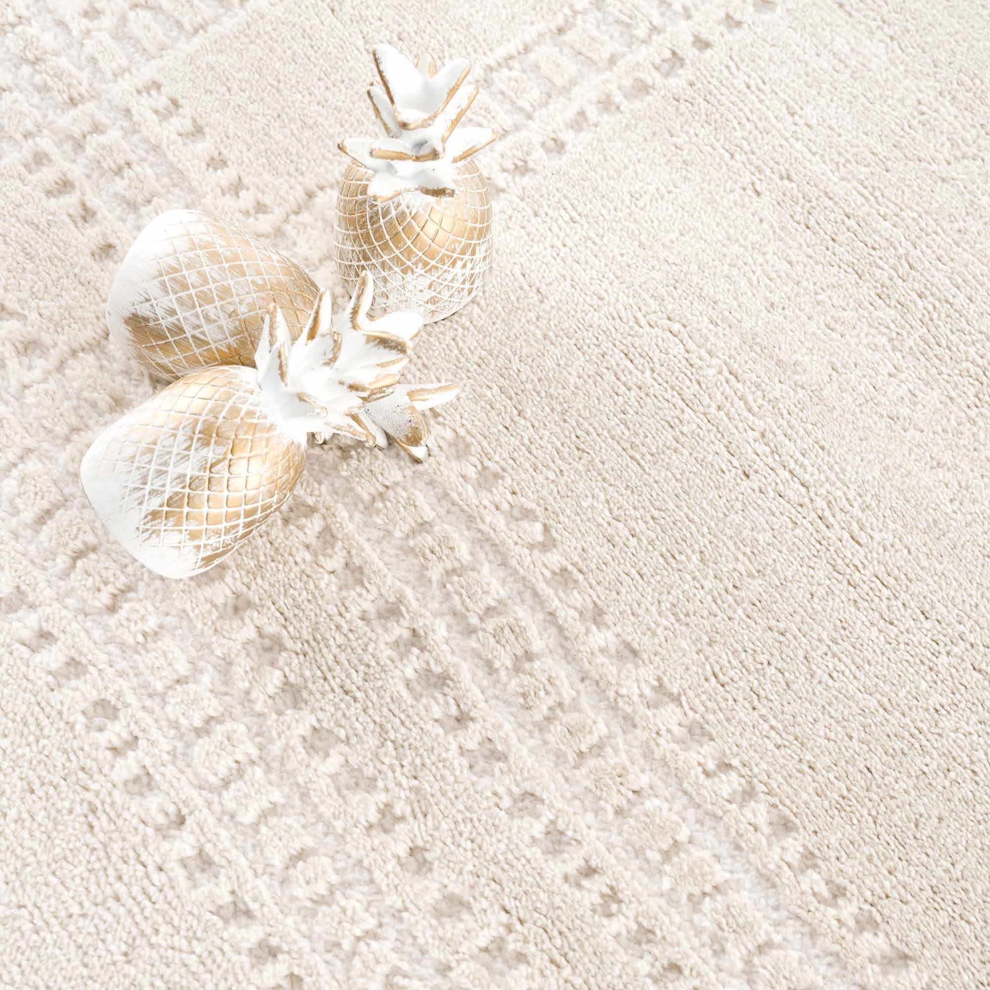 Modern Contemporary Solid Beige and Ivory High pile multi size Area Rug - Image 14