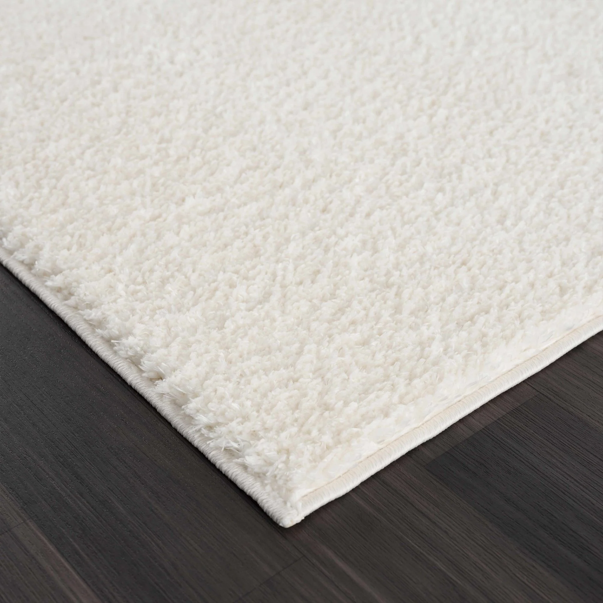 Contemporary Solid Beige High Pile Washable Area Rug - Image 11