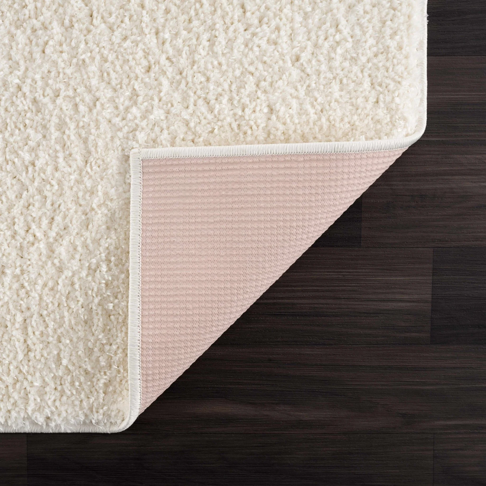 Contemporary Solid Beige High Pile Washable Area Rug - Image 12