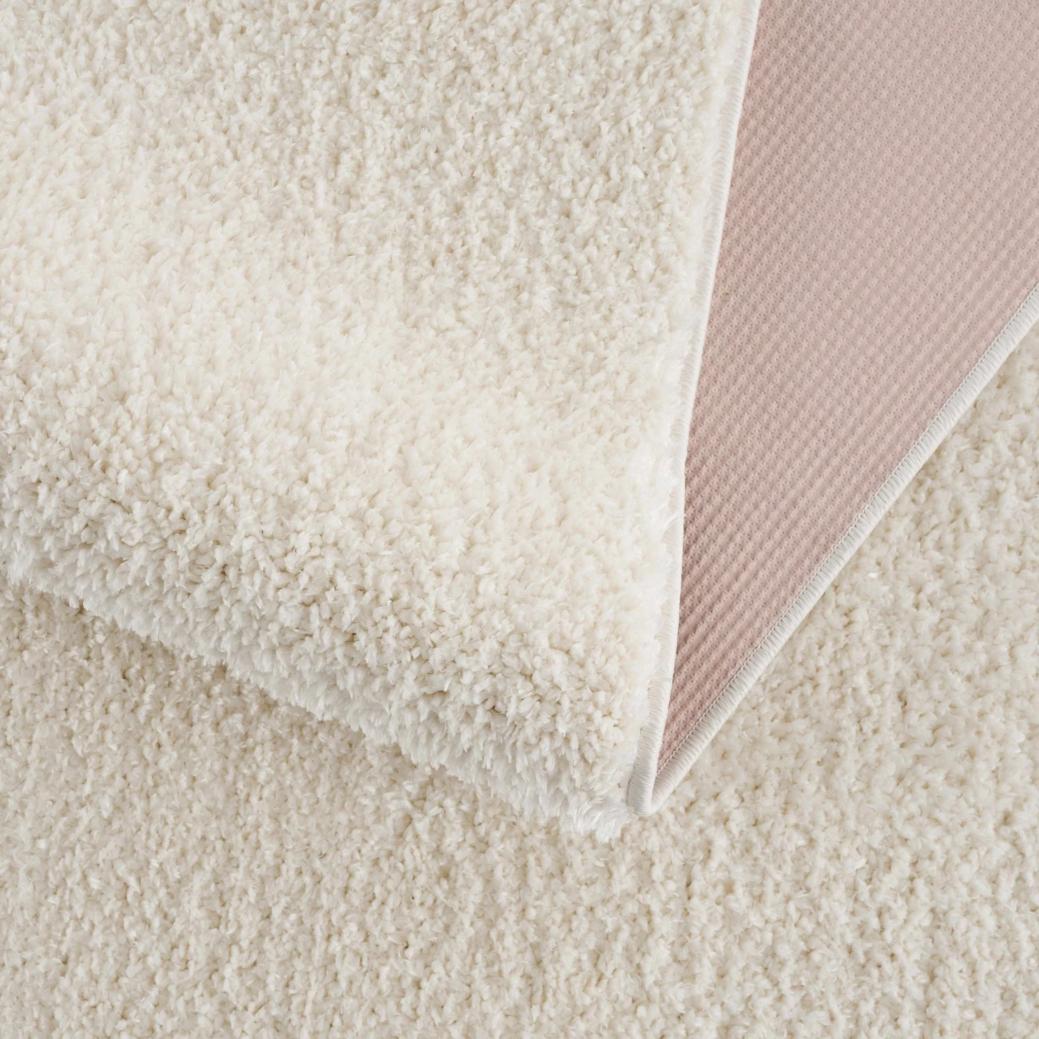 Contemporary Solid Beige High Pile Washable Area Rug - Image 15