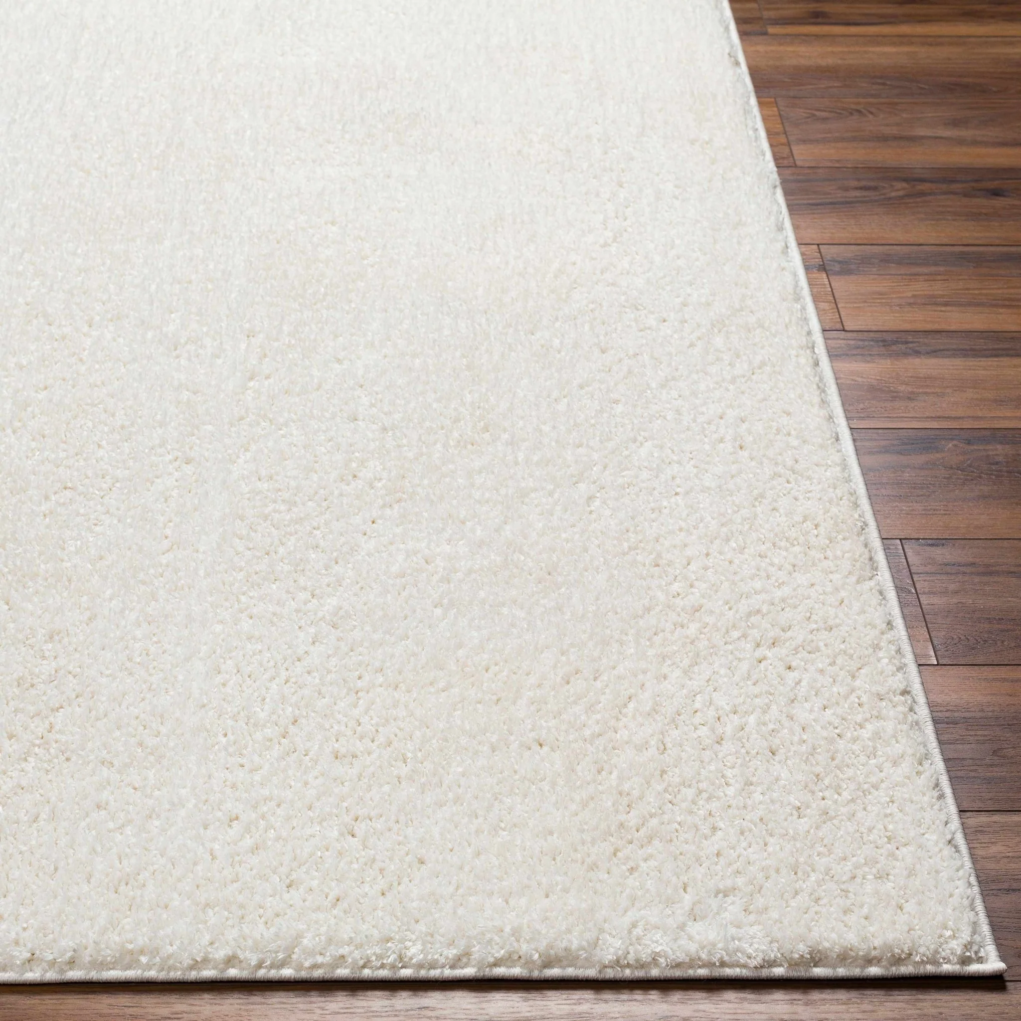 Contemporary Solid Beige High Pile Washable Area Rug - Image 22
