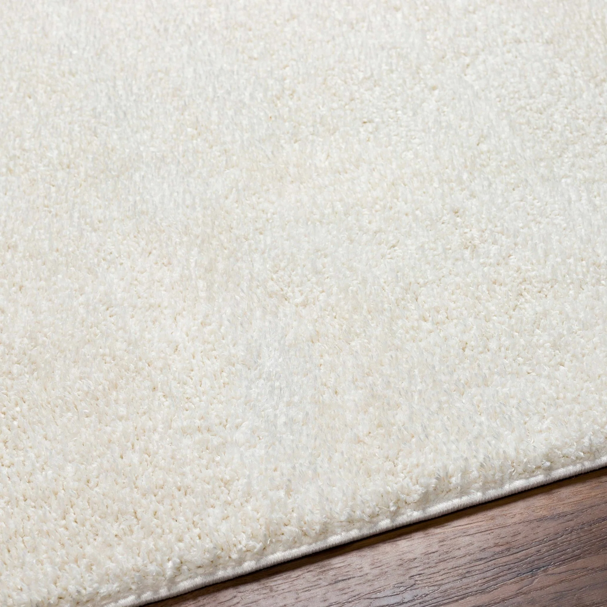Contemporary Solid Beige High Pile Washable Area Rug - Image 25