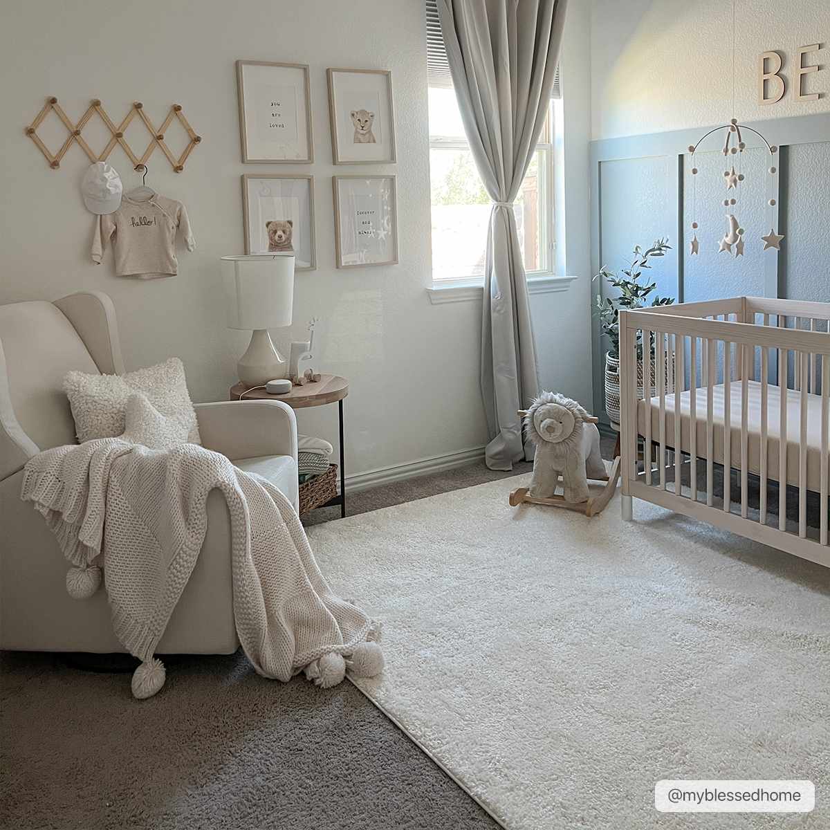 Contemporary Solid Beige High Pile Washable Area Rug - Image 5